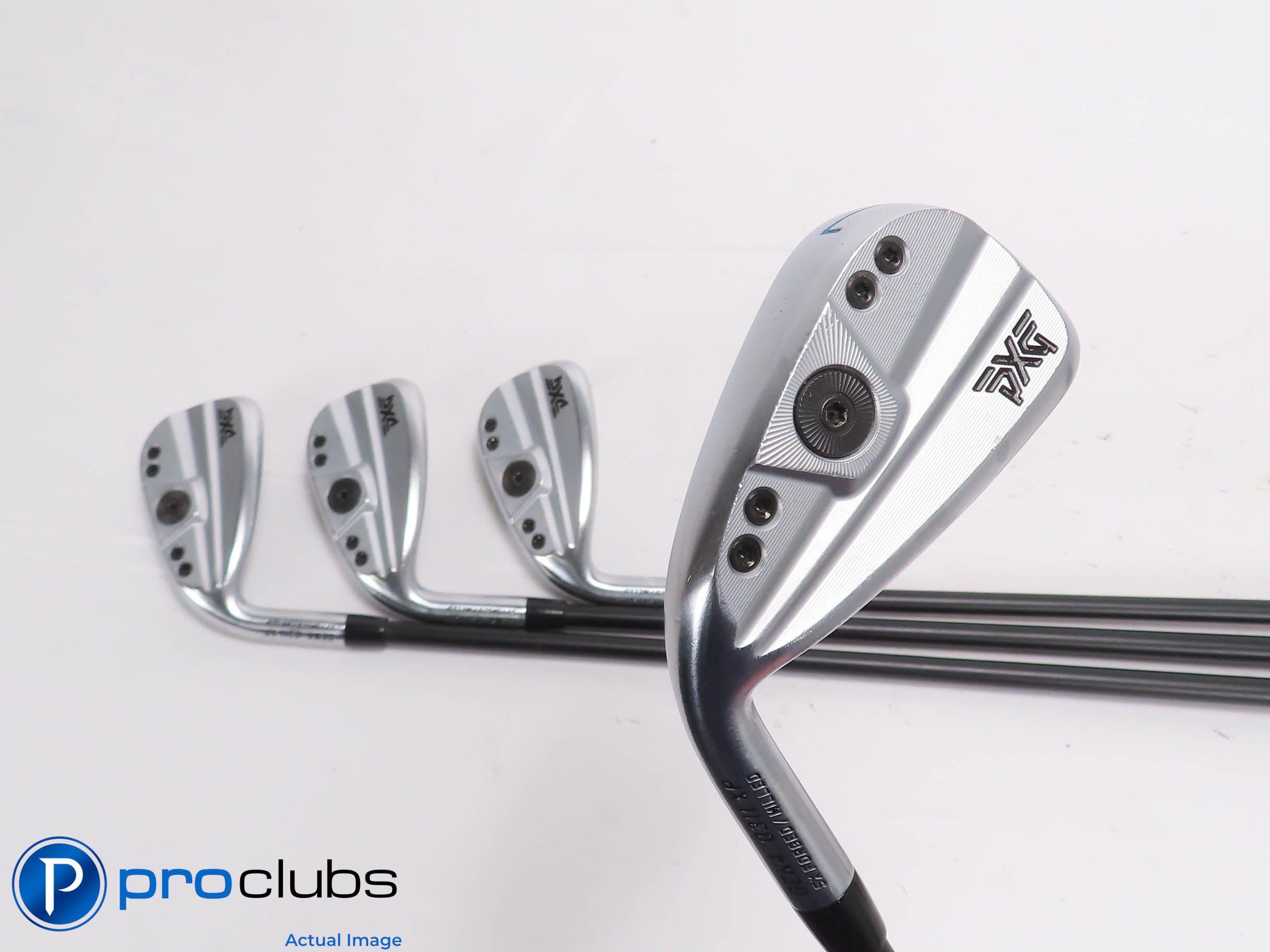 Left Handed PXG 0311XP Gen4 7-PW IRON SET - KBS Senior Flex Graphite +1" 465297