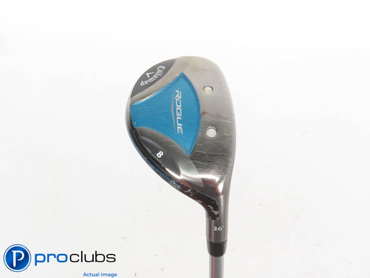 Ladies Callaway Rogue 36* 8 HYBRID - Aldila Quaranta 40 Ladies Flex 425126