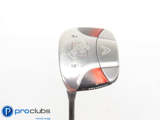 Left Handed Callaway FT-i Squareway 15* 3 WOOD - Vista Pro 75 Stiff Flex 424264