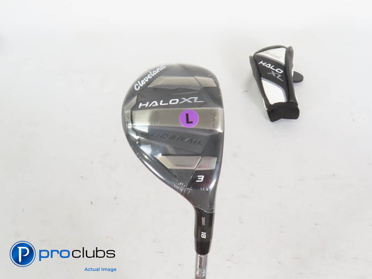 NEW Ladies Cleveland '24 HALO XL GlideRail 18* 3 HYBRID w/HC Ladies Flex 425333