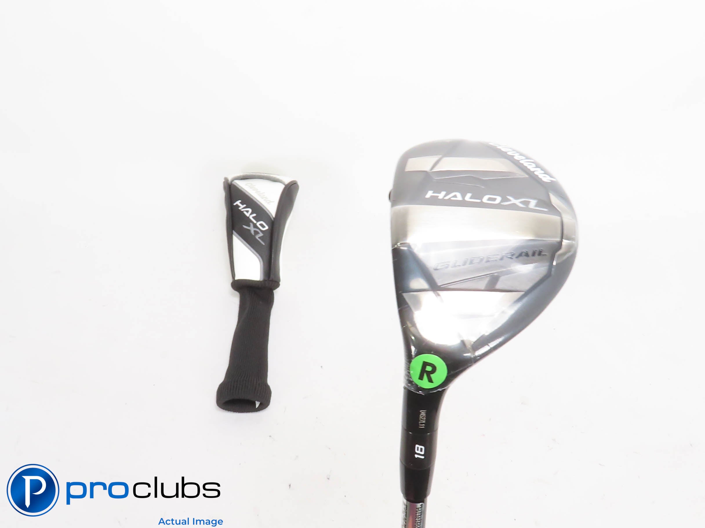 New! Left Handed Cleveland Launcher Halo XL 18* 3 Hybrid w/ HC - Regular 423614