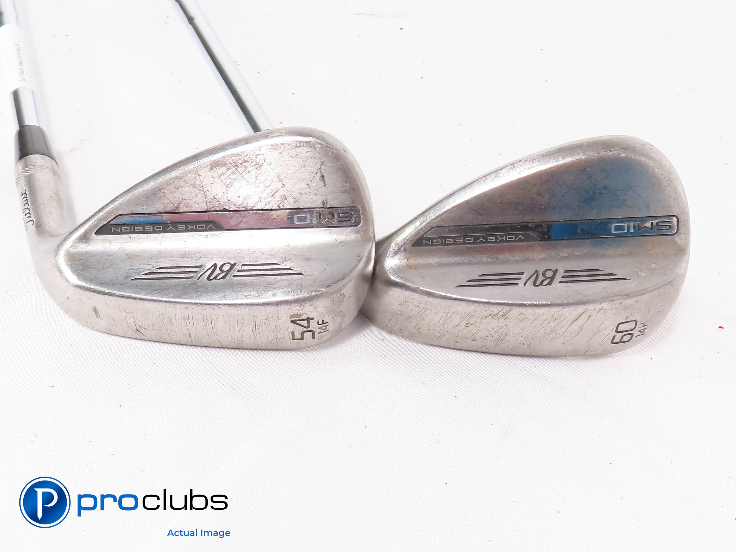 Titleist Vokey SM10 RAW 54*,60* WEDGE SET - KBS 610 125 Stiff+ Flex +3/4" 465565