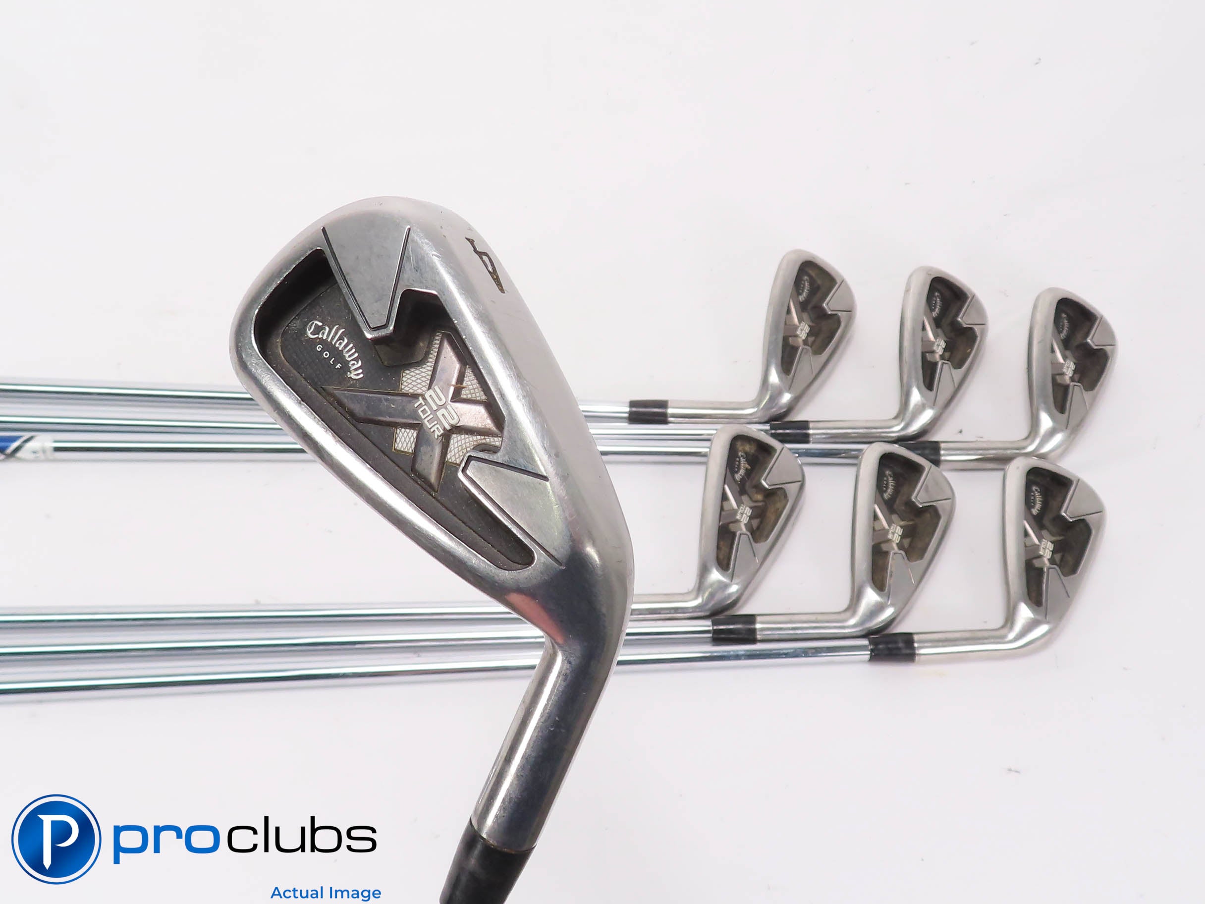 Callaway X-22 Tour 4-PW IRON SET - Project X 6.0 Stiff Flex Steel +1/2" 467922