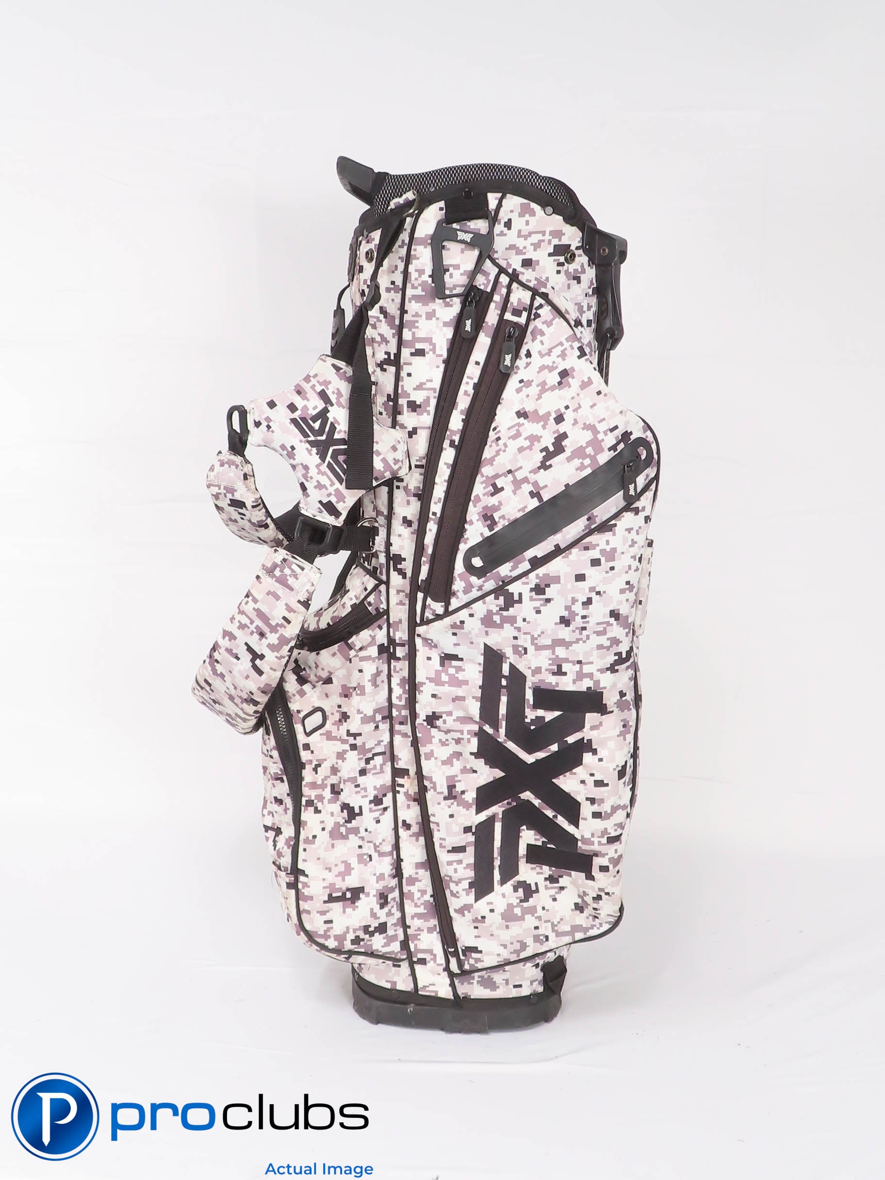 PXG Carry / Stand Golf Bag - White / Black Digi Print 468077