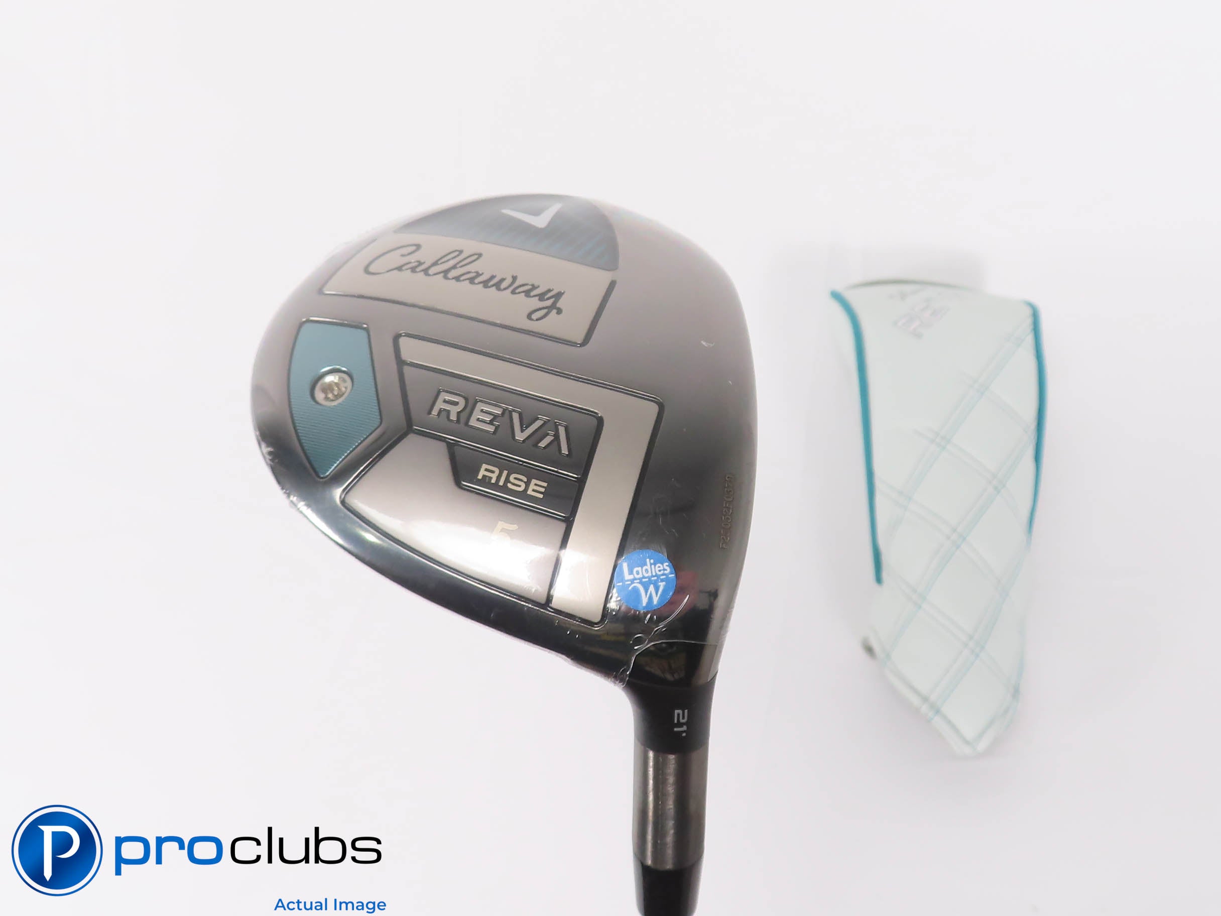 New! Ladies Callaway REVA RISE 21* 5 Wood w/HC - LINQ 4F1 Ladies Flex - 468312
