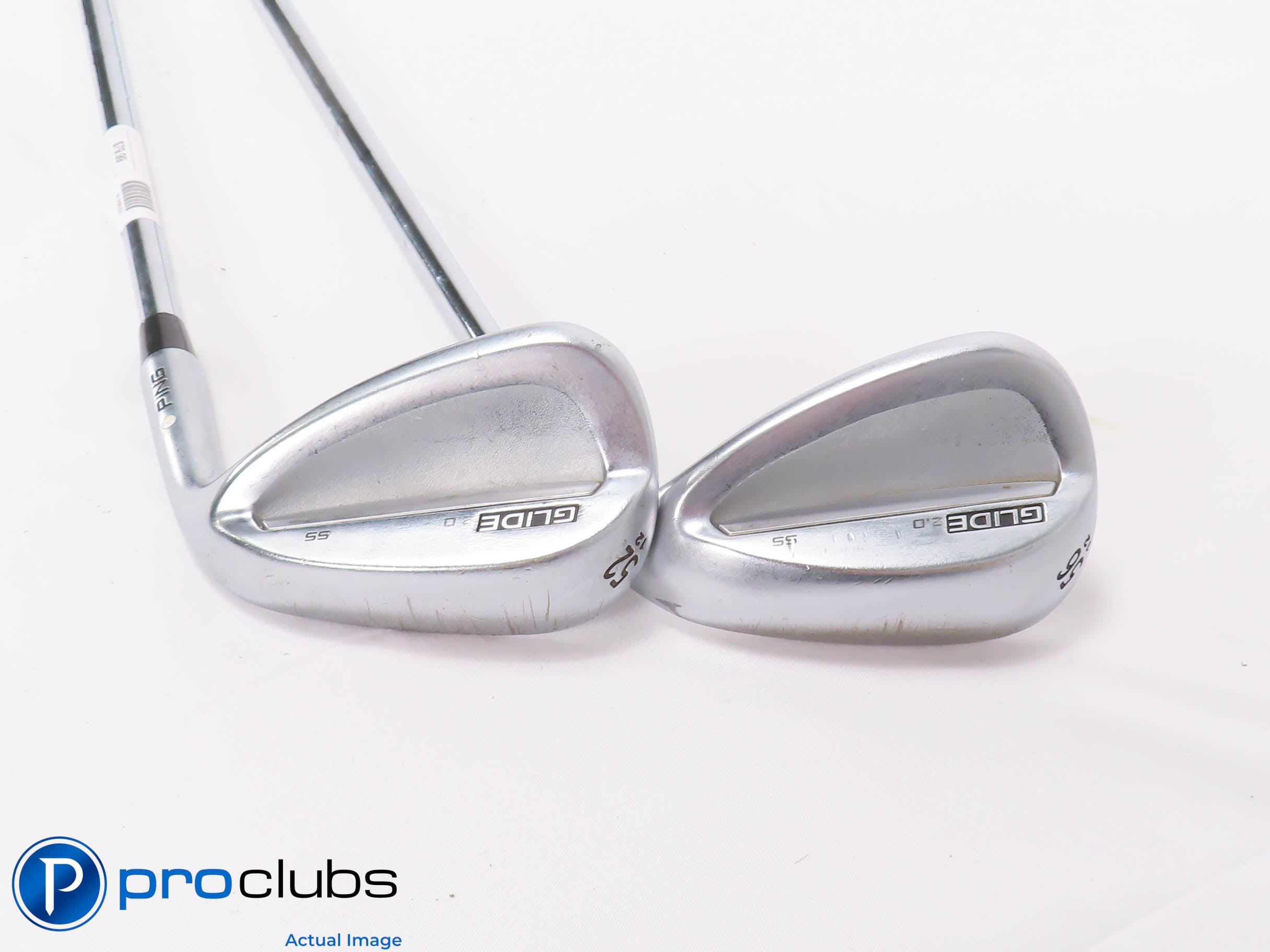 Ping Glide 2.0 52*,56* WEDGE SET White Dot -KBS Tour 130 X-Flex Steel +1" 468259