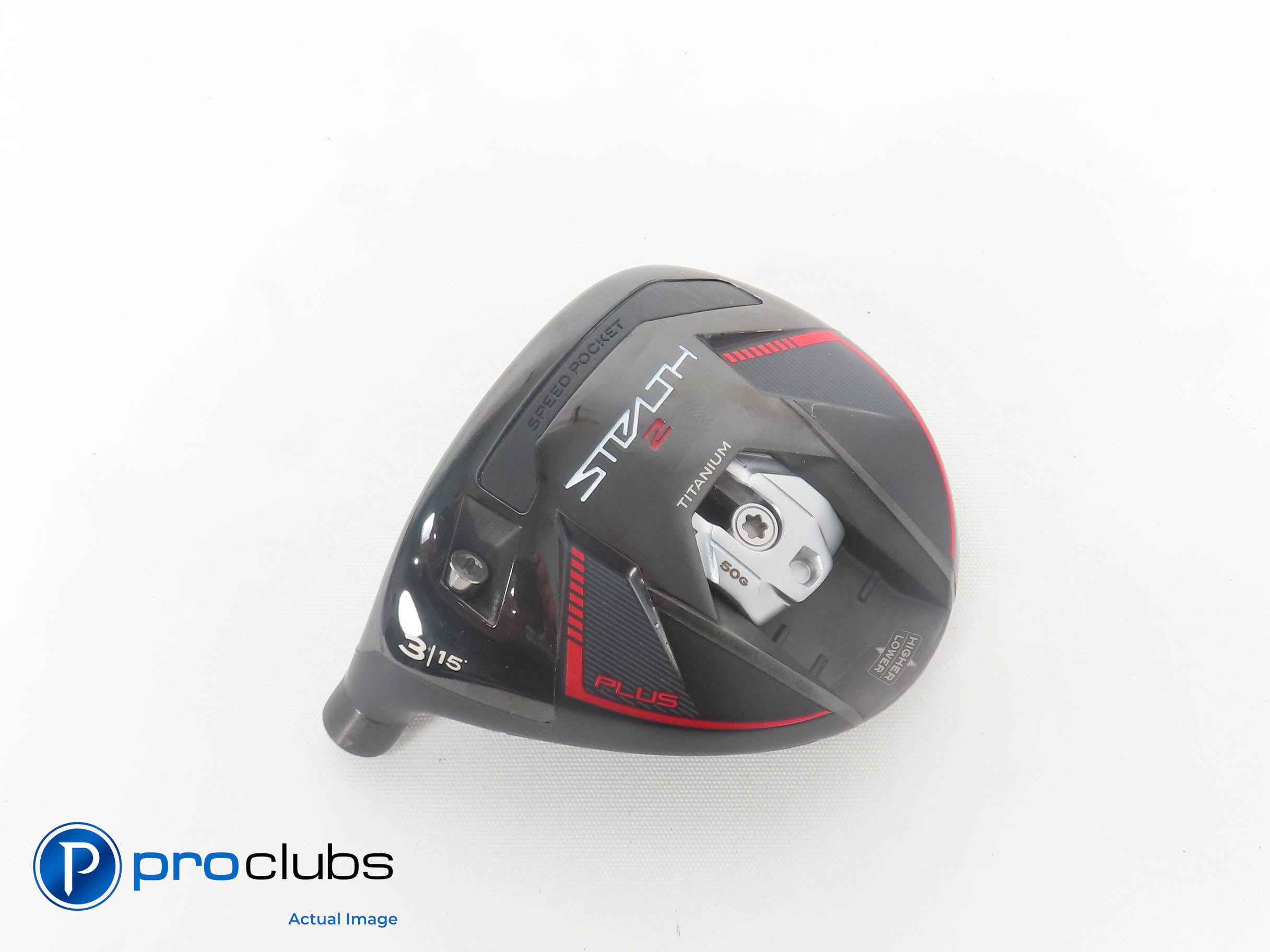 Nice Left Handed TaylorMade STEALTH 2 PLUS 15* 3 Wood HEAD ONLY 380367