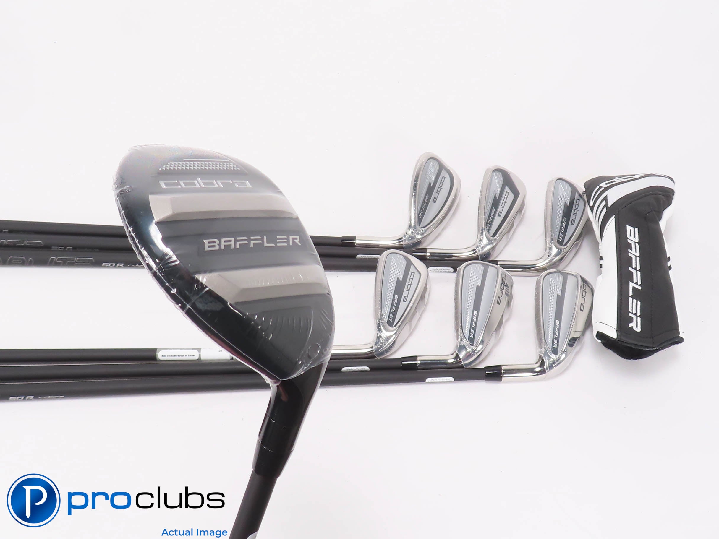 NEW Cobra '25 BAFFLER 5H,6-PW,GW Hybrid IRON SET - Regular Flex Graphite 468528