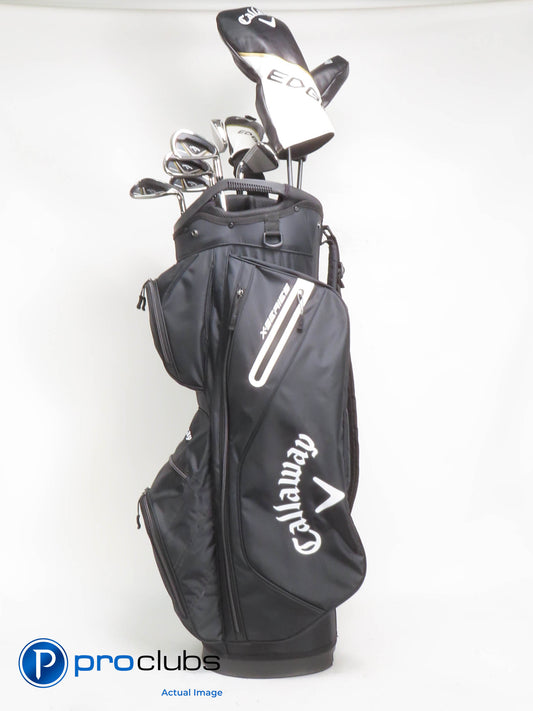 Nice CALLAWAY EDGE Package Set 10pc (9 Clubs + Cart Bag) Regular Flex 425011