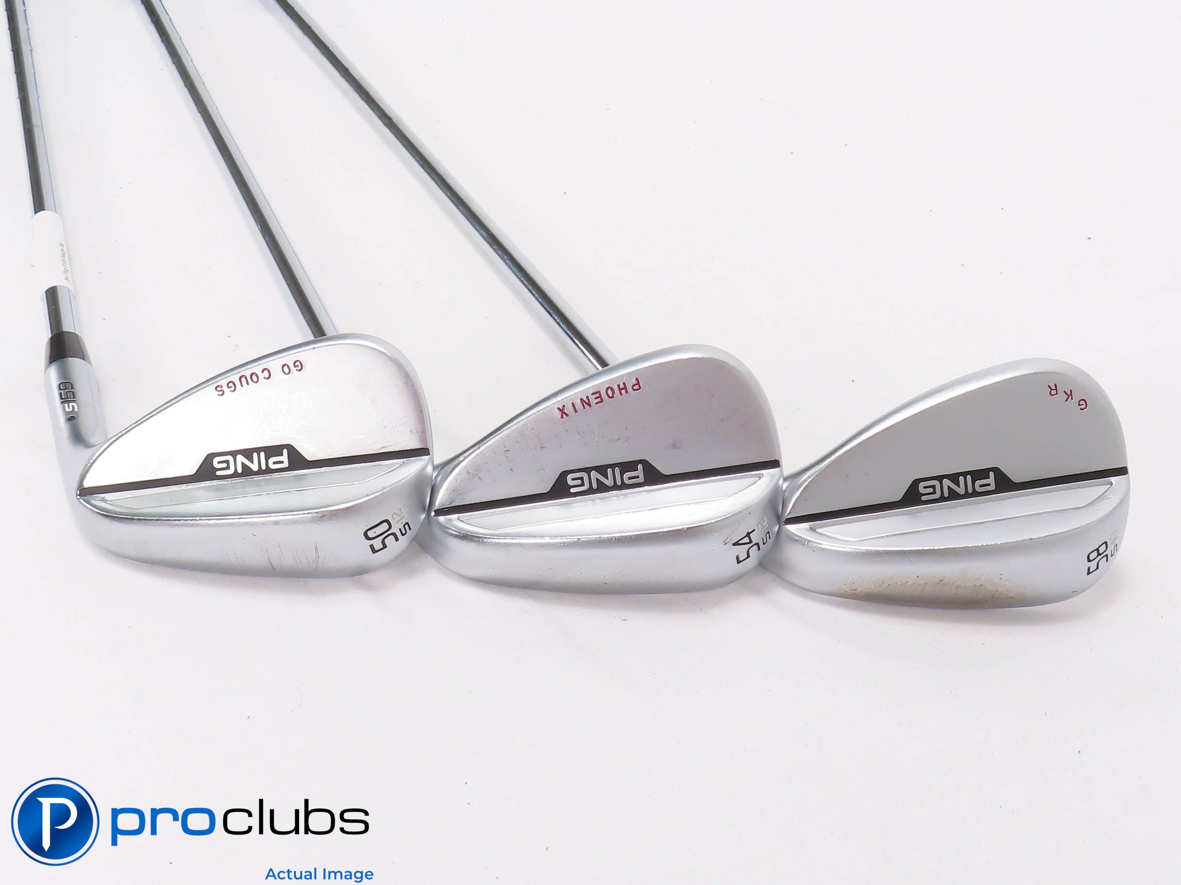 PING S159 Chrome 50*,54*,58* Wedge Set Blue Dot - PING AWT 2.0 Regular - 468798