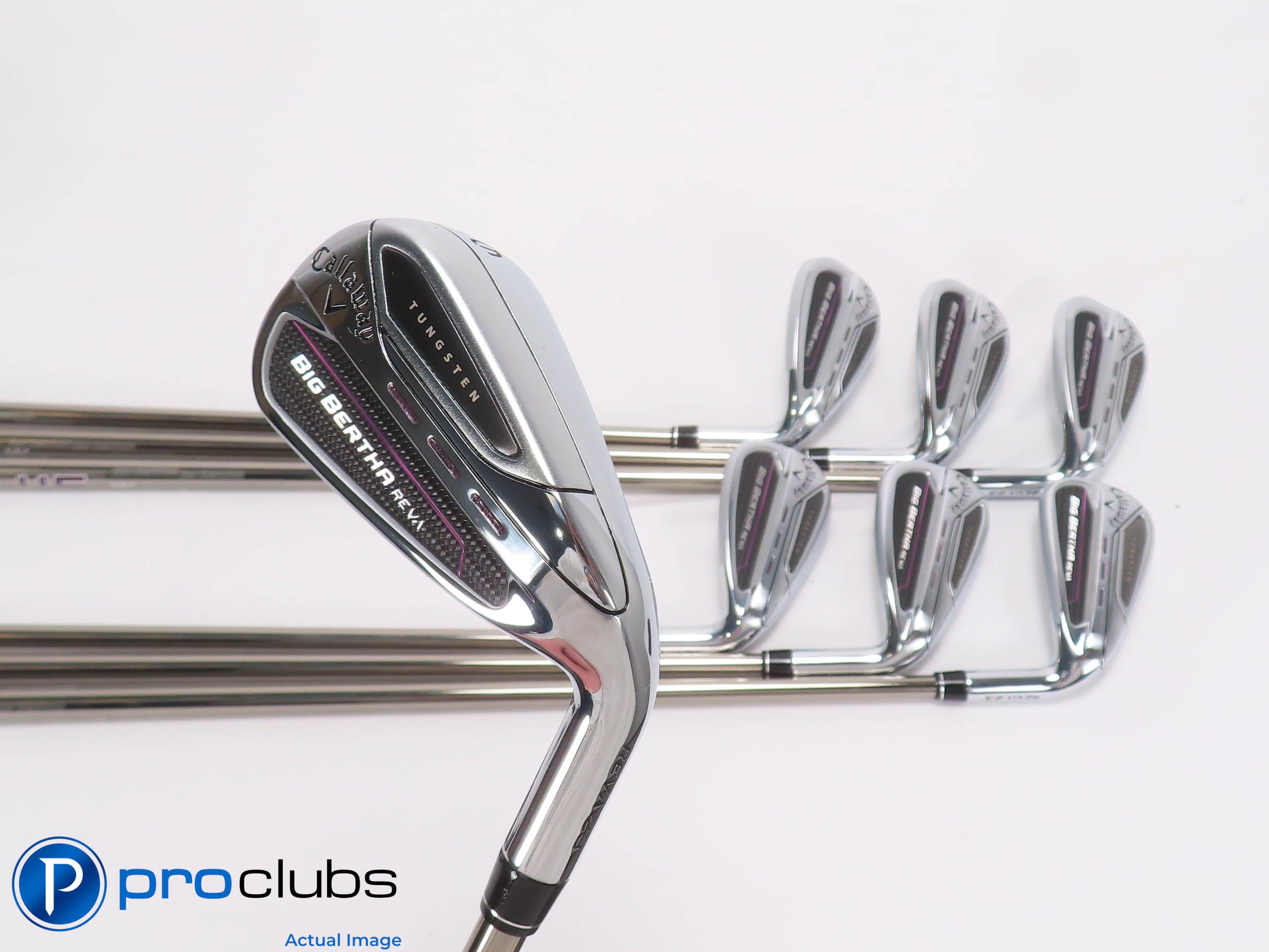 Nice Ladies Callaway Big Bertha REVA 6-PW,AW,SW IRON SET - Ladies Flex 468761