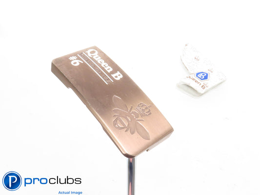 Nice Bettinardi QUEEN B #6 Bronze 35" PUTTER w/Cover - Made In The USA 426928