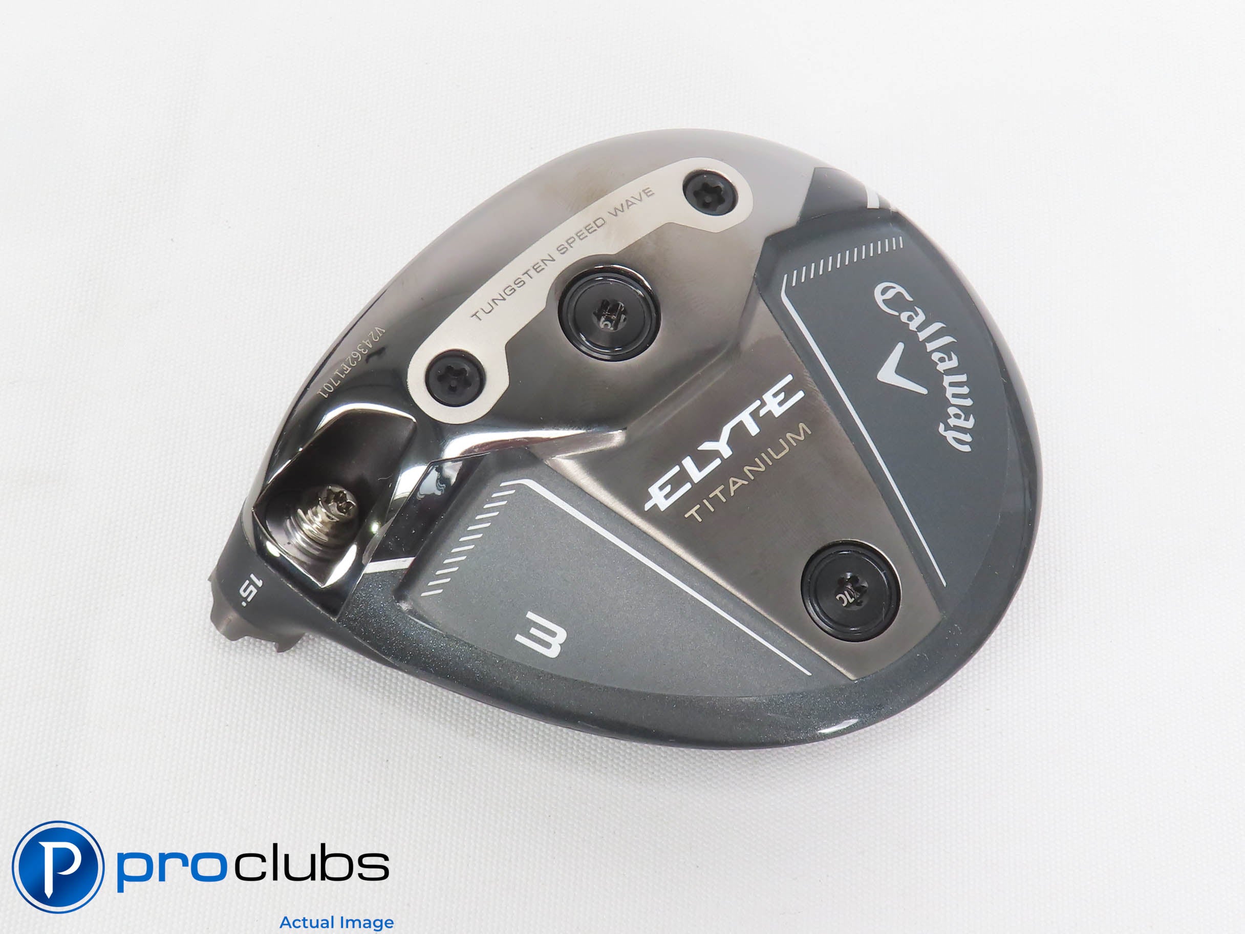 Mint! Left Handed Callaway ELYTE Titanium 15* 3 Wood - Head Only - L/H - 469374
