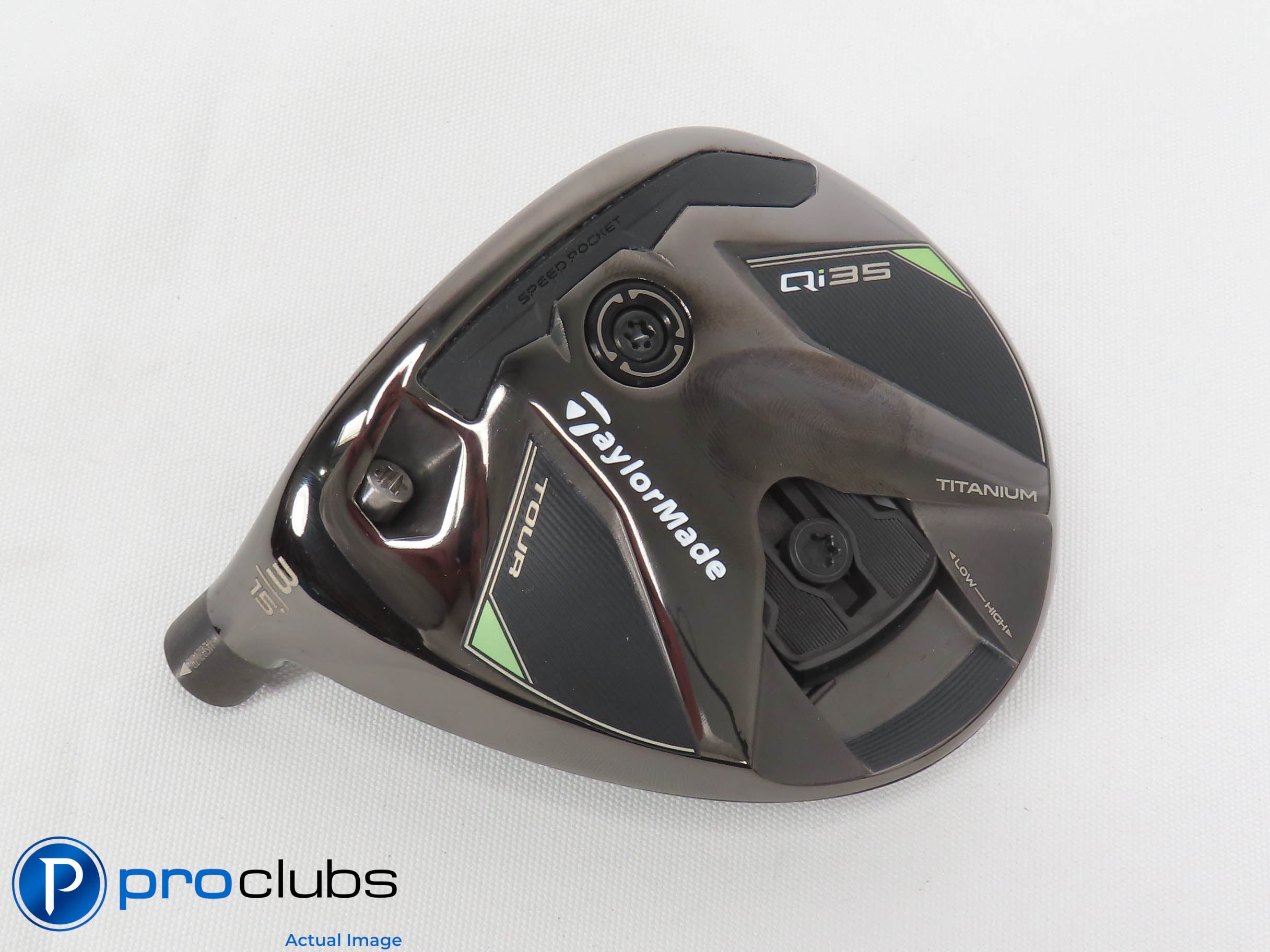Mint! Left Handed TaylorMade Qi35 Tour 15* 3 Wood - Head Only - L/H - 469270