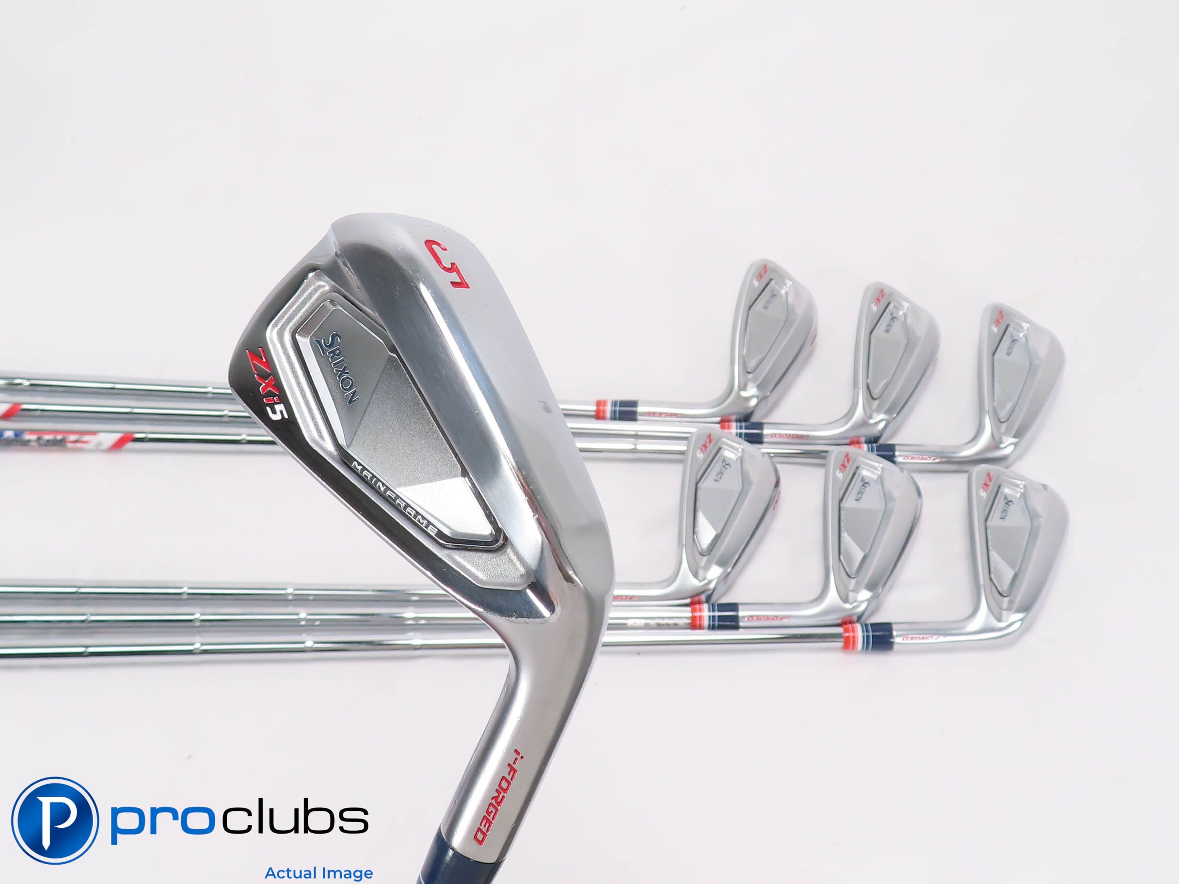 Nice Srixon ZXi5 All American Edition 5-PW,AW IRON SET - Stiff Flex Steel 469094