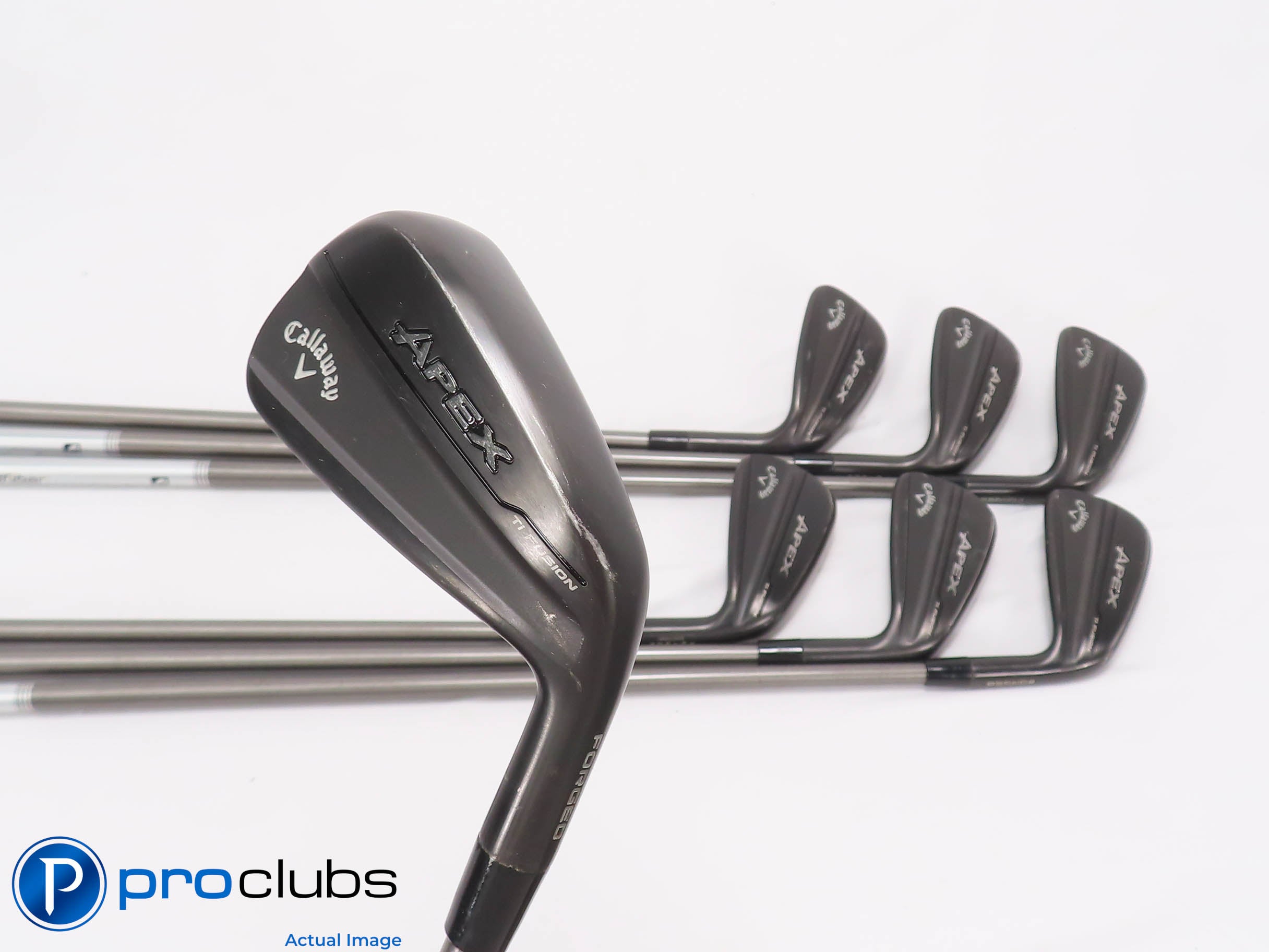 Nice Callaway APEX TI FUSION 5-PW,AW IRON SET Steelfiber 110 X-Flex Graph 469021