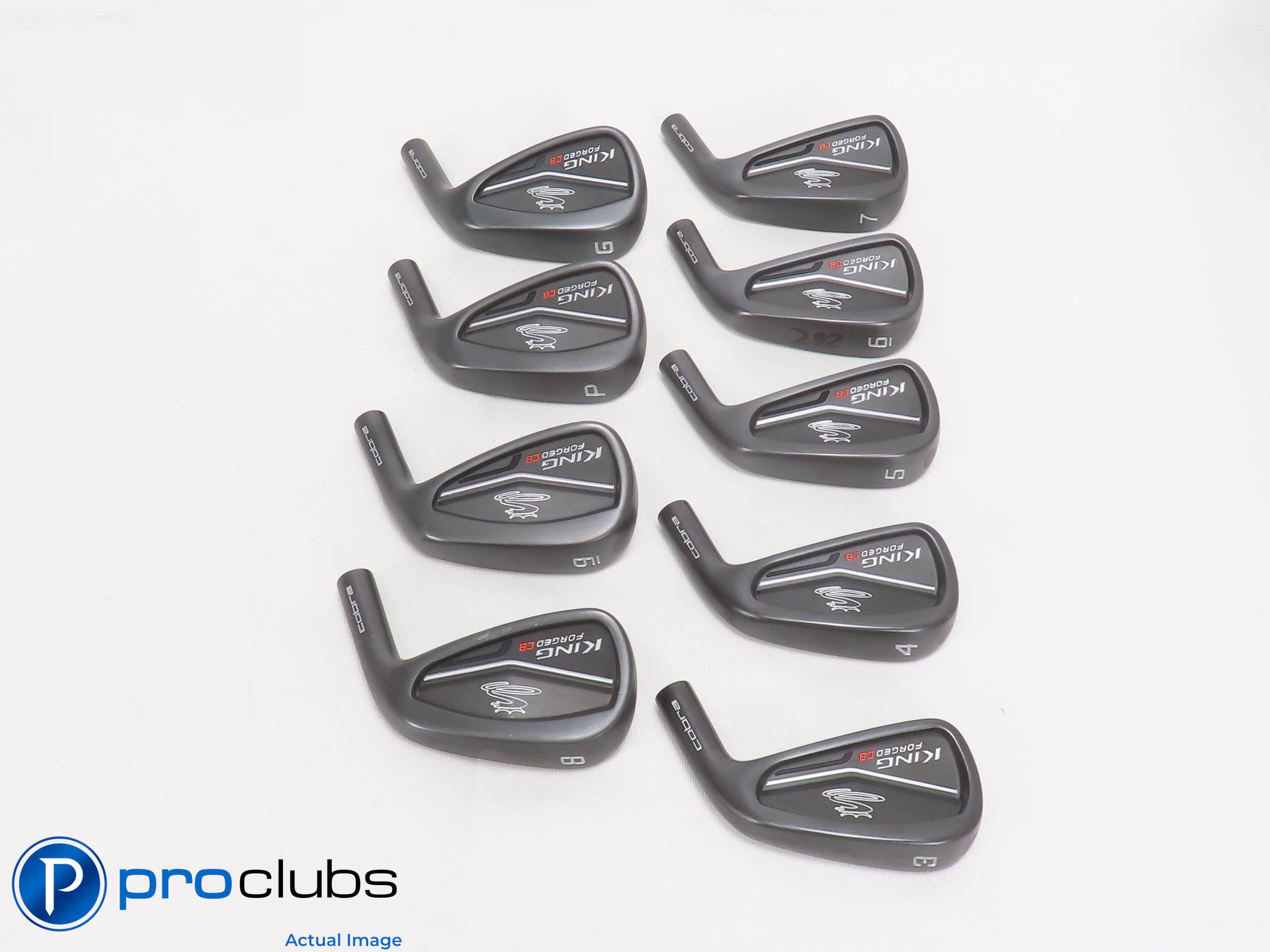 Mint Cobra 2019 King Forged CB Black 3-PW,GW Iron Set HEADS ONLY 465203