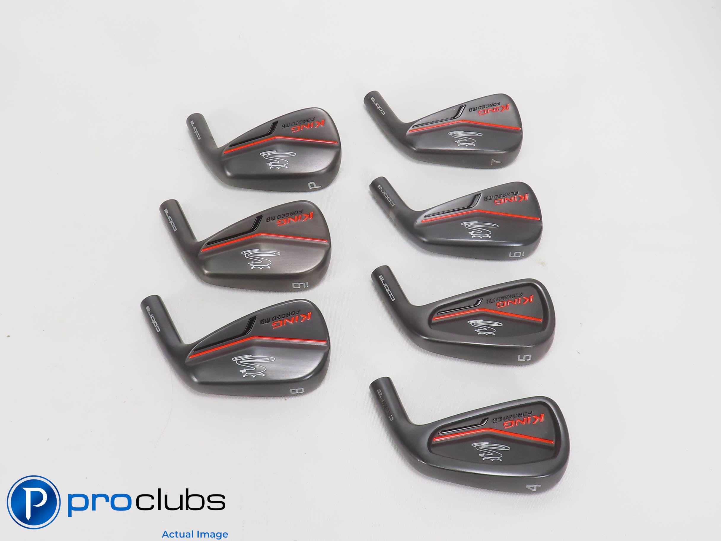 Mint Cobra 2019 King Forged CB/MB Black 4-PW Combo Iron Set HEADS ONLY 465173