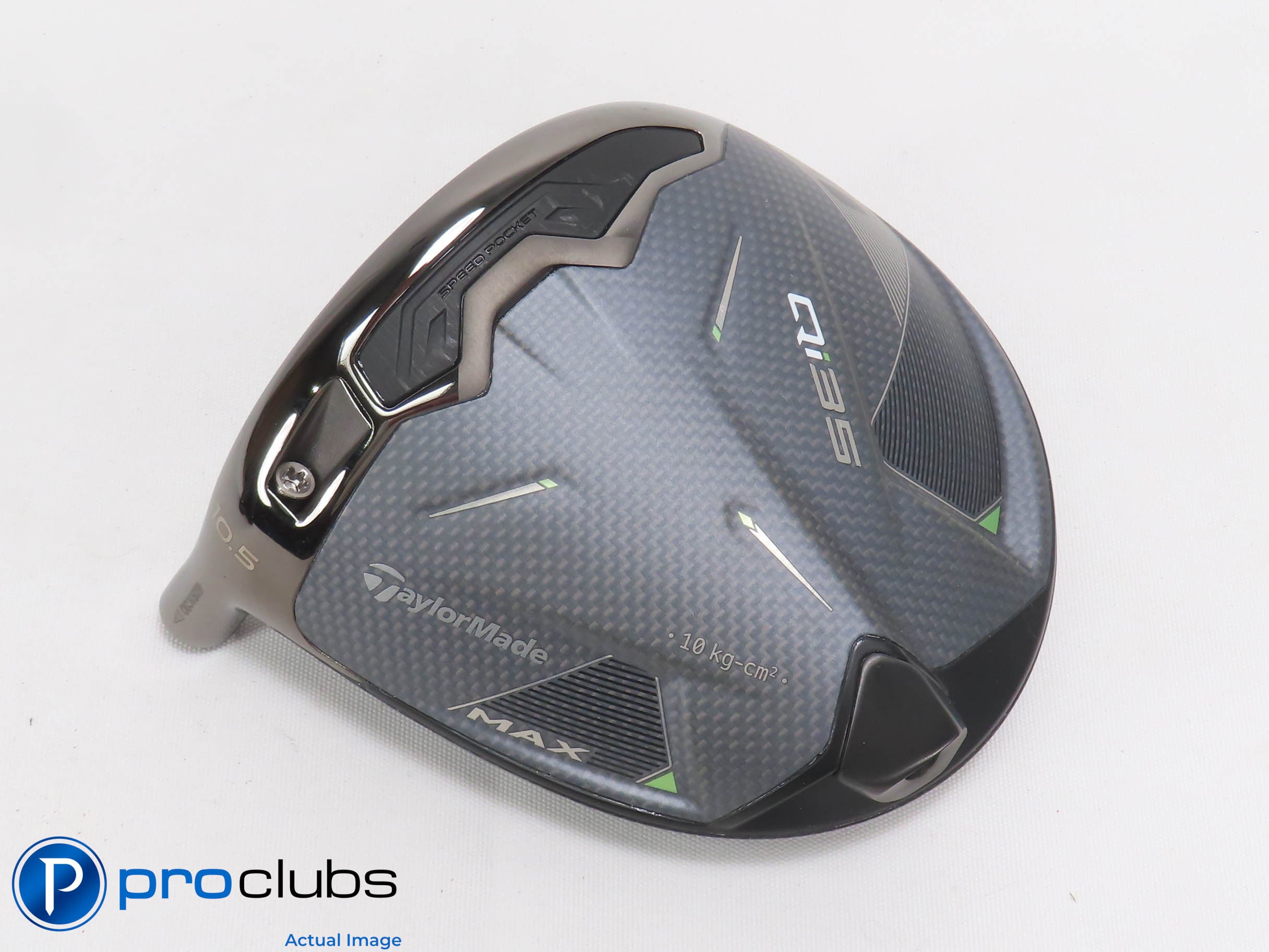 Nice Left Handed TaylorMade Qi35 MAX 10.5* Driver HEAD ONLY 469215