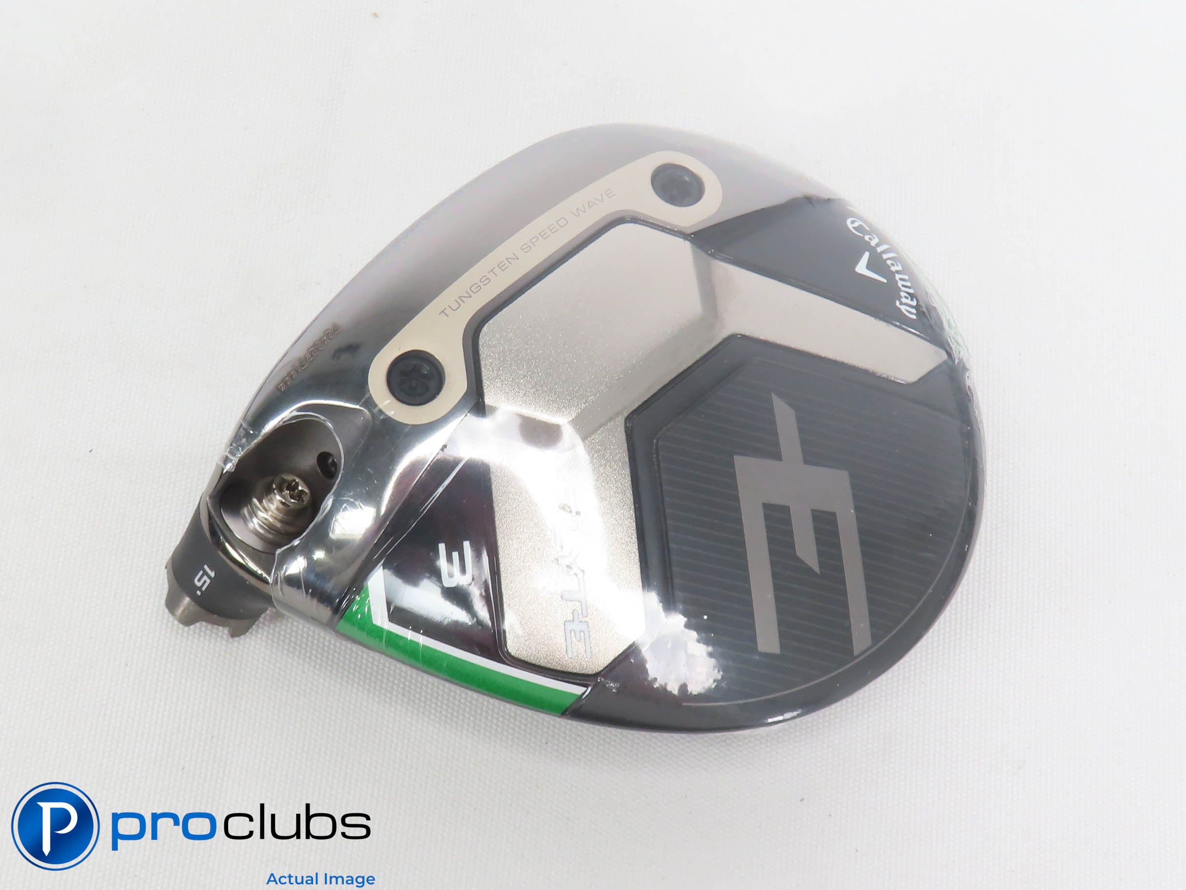 New! Left Handed Callaway ELYTE 15* 3 Wood - Head Only - 469292