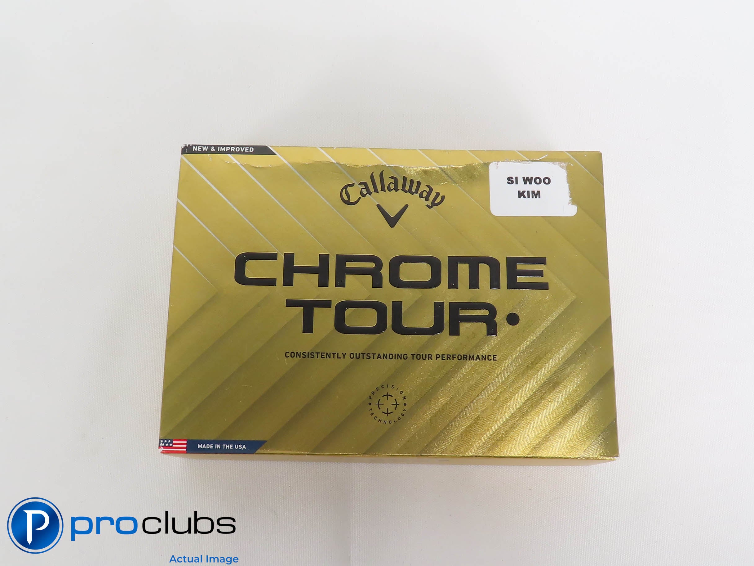 New! 1 Dozen Tour Issue Callaway Chrome Tour "Dot" "Si Woo Kim" Golf Balls