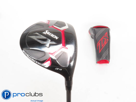 Srixon ZX 15* 3 Wood w/Cover - HZRDUS RDX Smoke Red 60g Extra Stiff - 426977