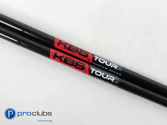 New 2 Piece - KBS TOUR CUSTOM SERIES Black Pearl X-Flex Wedge Shaft Set #425549