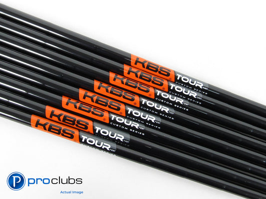 New KBS TOUR CUSTOM SERIES Black Pearl X-Flex Steel Iron Shaft Set (3-PW) 426919