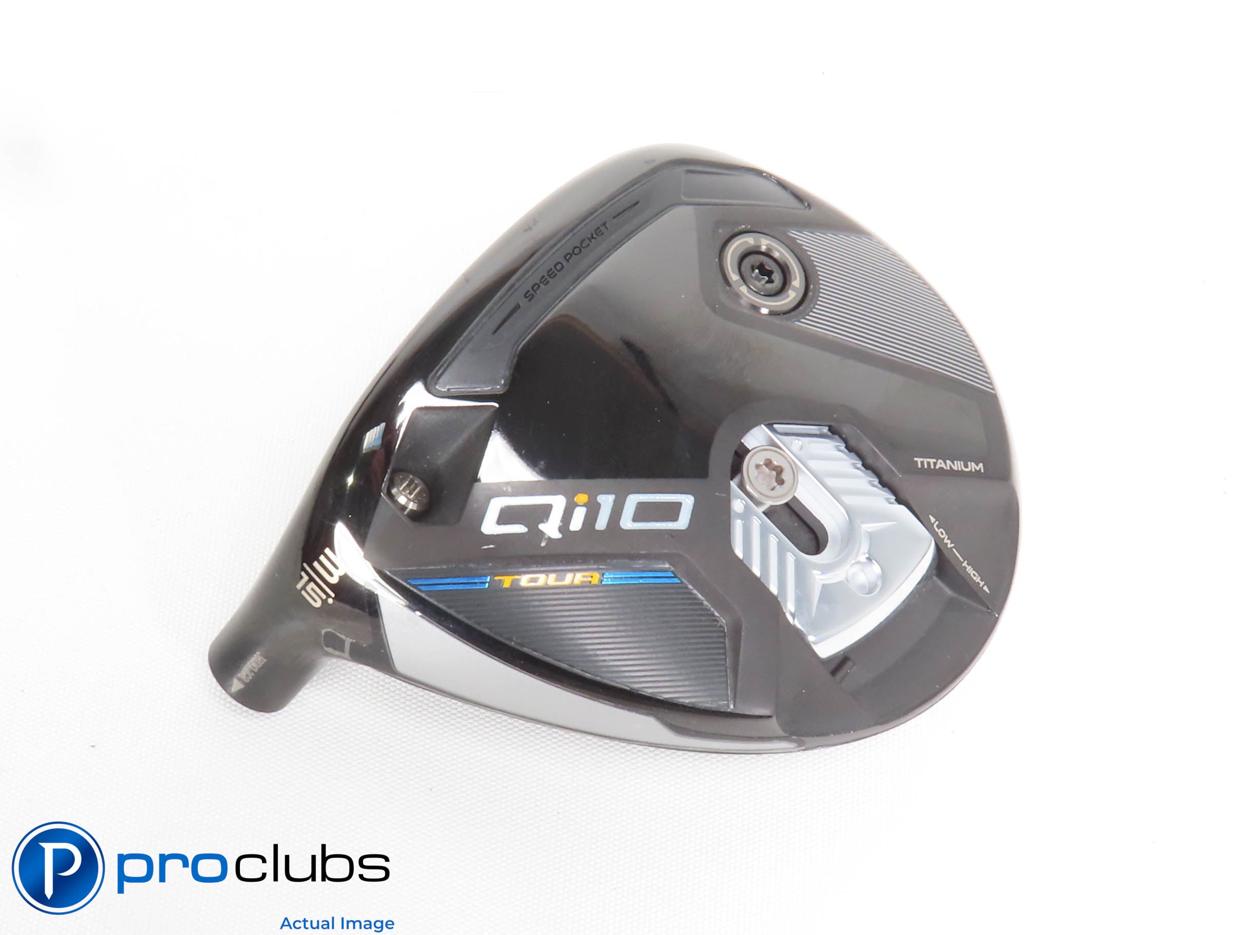 Nice Left Handed TaylorMade '24 Qi10 Tour 15* 3 Wood HEAD ONLY 427196