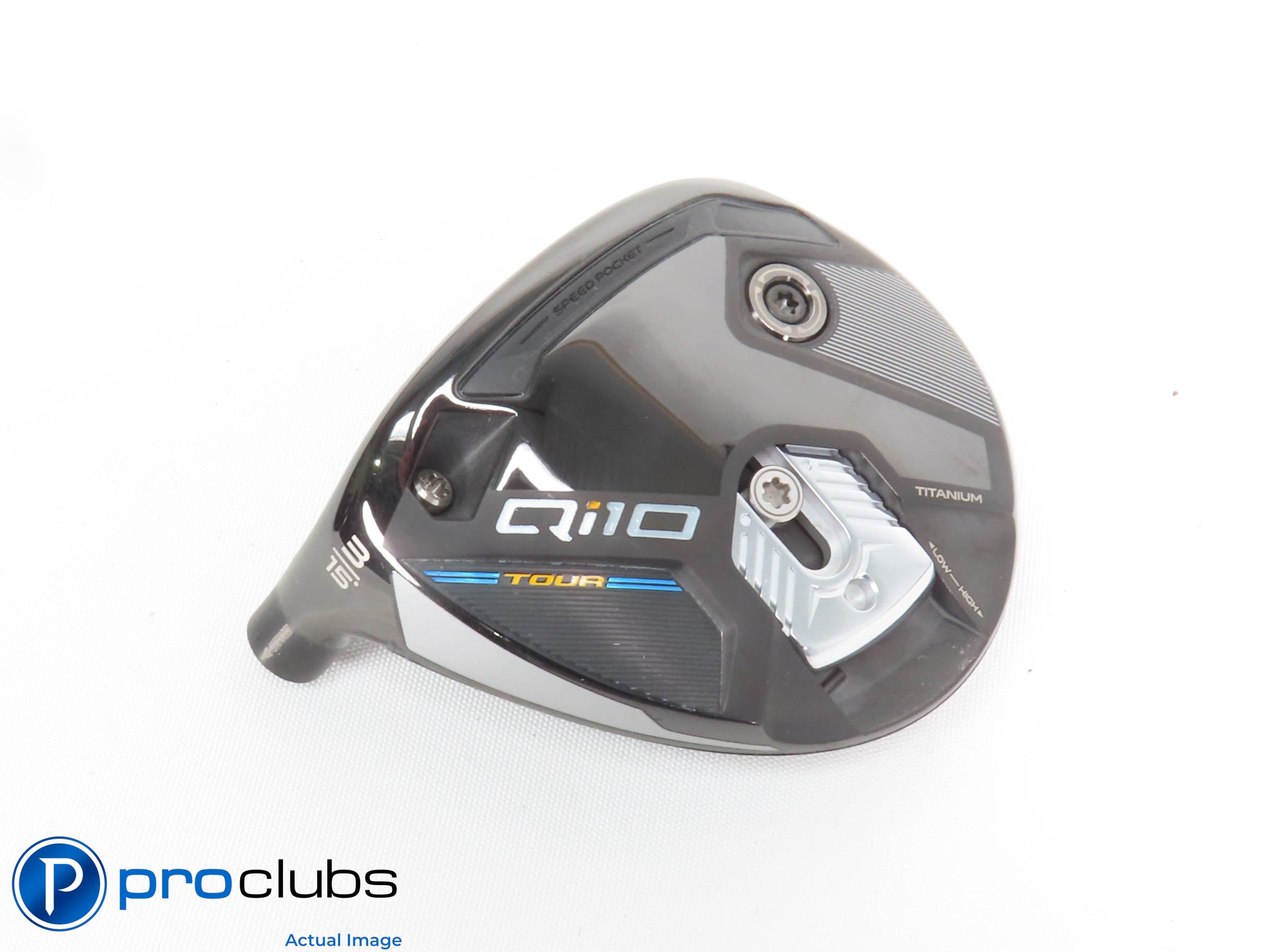 Excellent! Left Handed TaylorMade Qi10 Tour 15* 3 Wood - Head Only - 427490