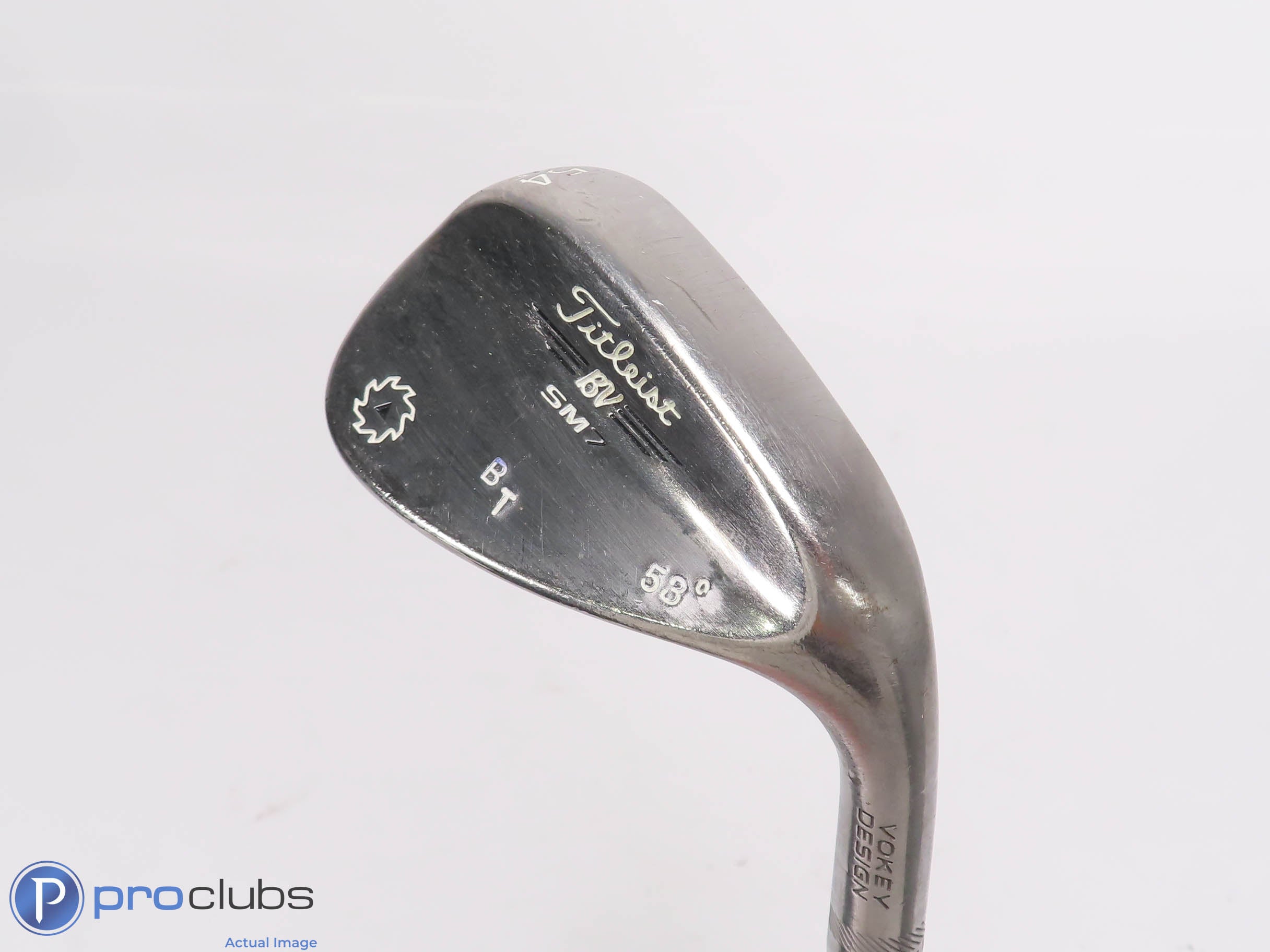 Tour Issue! Titleist Vokey SM7 RAW 54*(14*) Wedge F-Grind - Stiff Flex - 466238