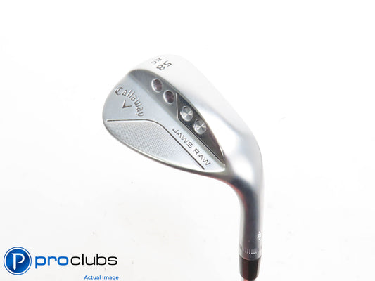 Callaway JAWS RAW Chrome 58*(8*) Wedge C-Grind - DG Spinner Wedge Flex - 423893