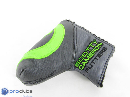 Circle T! Scotty Cameron "Gray/Lime Industrial"  Mid Mallet Headcover- 424113