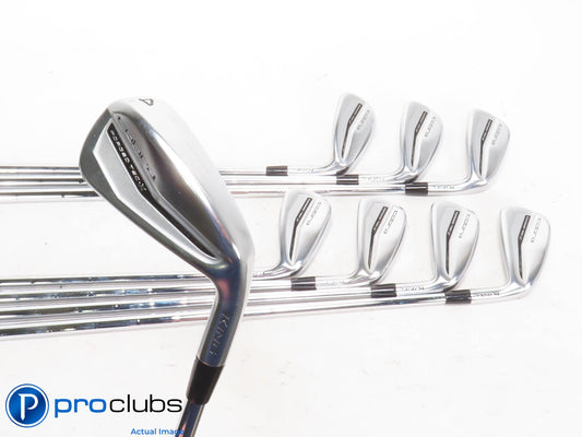 Nice Cobra 23 KING Forged Tec-X 4-PW,GW IRON SET KBS 110 Stiff Flex -1/2" 423265