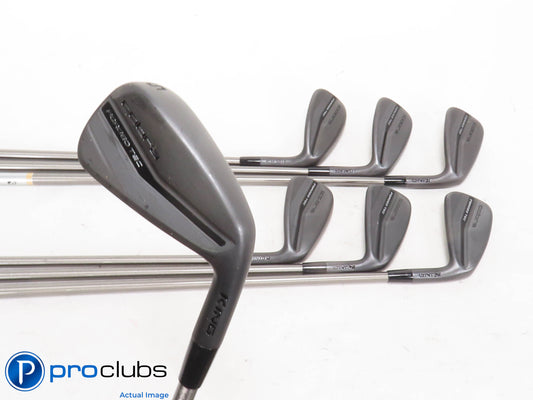 Nice Cobra KING Forged Tec Black 5-PW,GW IRON SET - Steelfiber Stiff Flex 423264