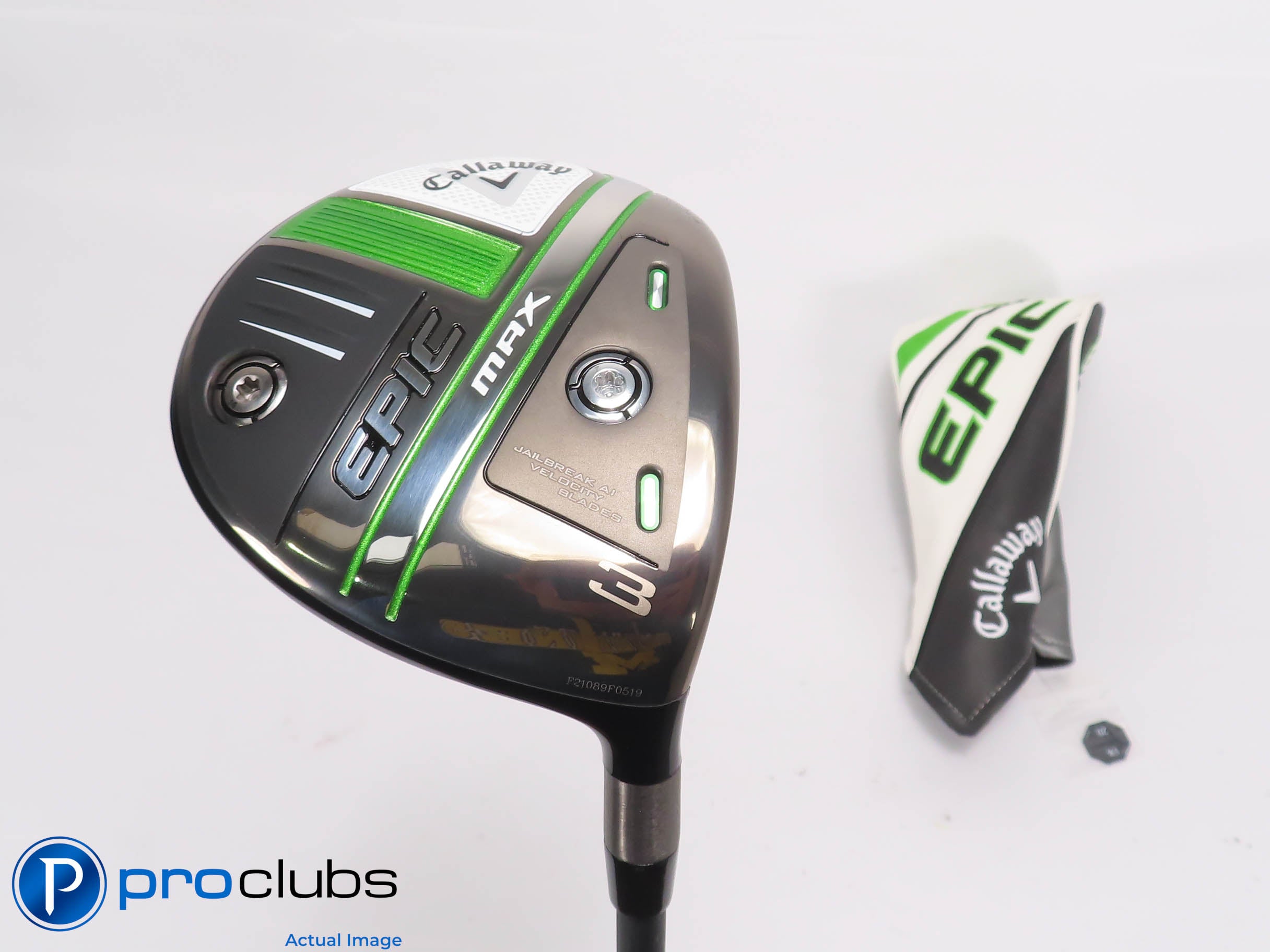 New! Callaway Epic MAX 3 Wood w/HC - HZRDUS Smoke iM10 70g Stiff Flex - 466605