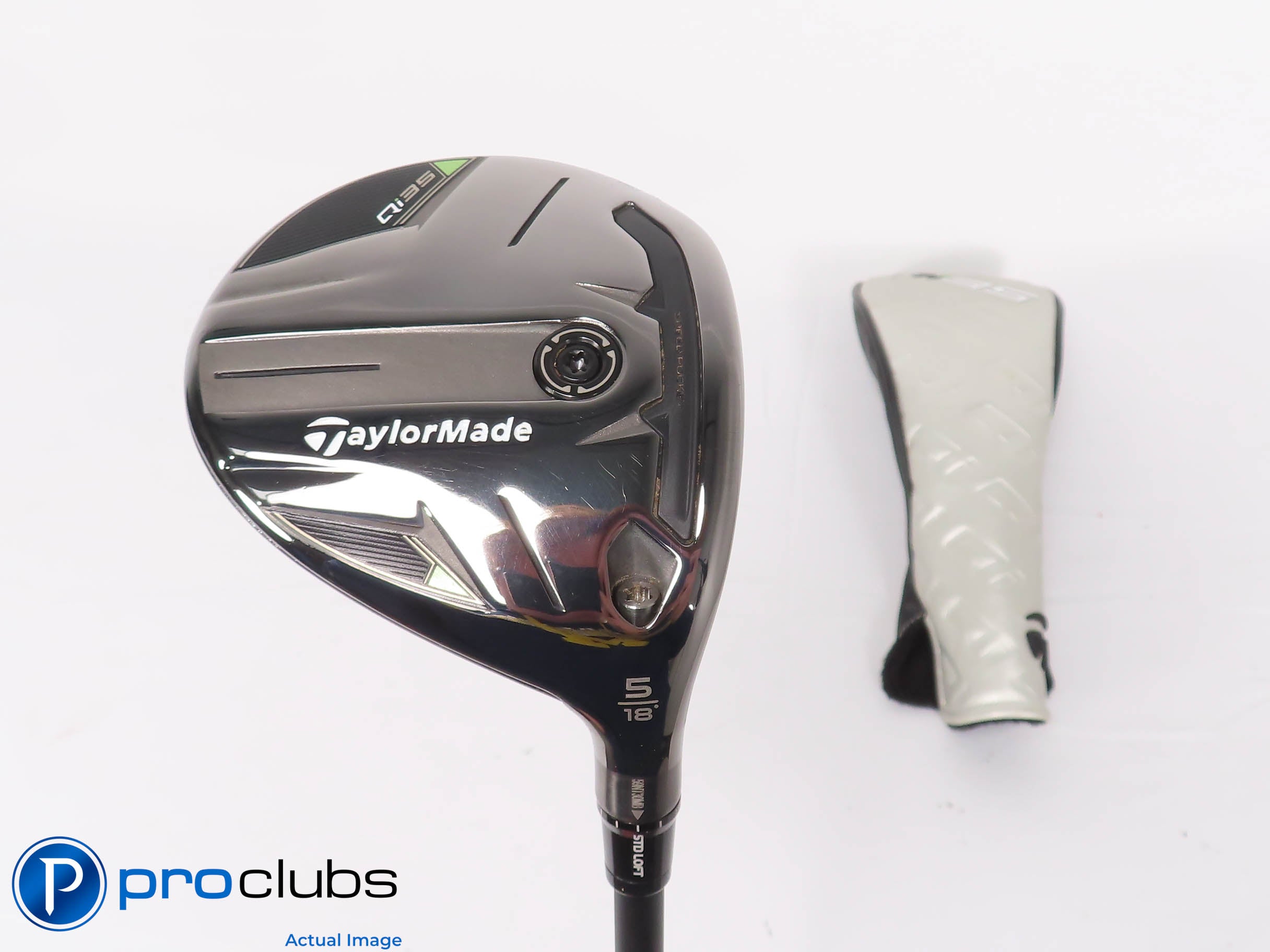 Mint! TaylorMade Qi35 18* 5 Wood w/HC - Ventus Blue FW 6-S Stiff Flex - 466544