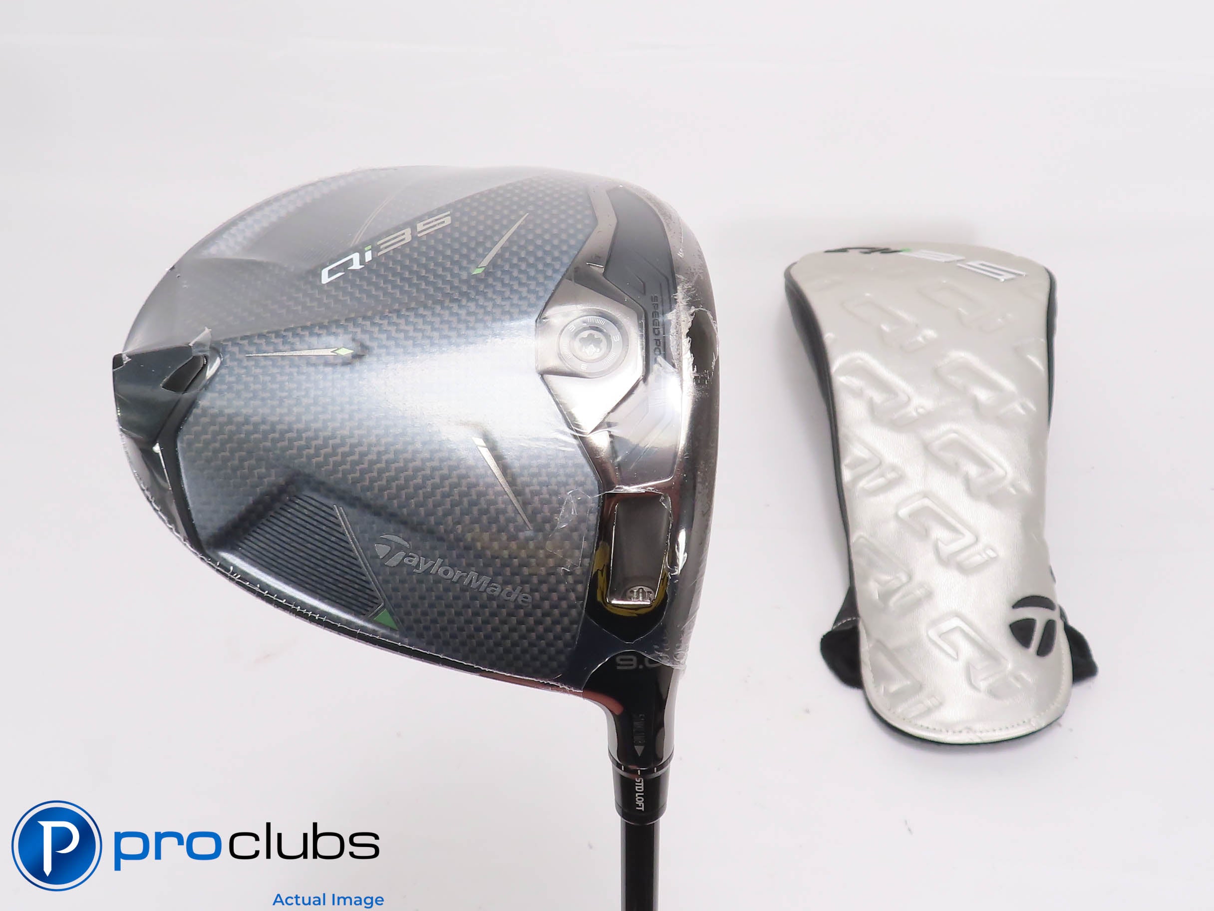 New! TaylorMade Qi35 9* Driver w/HC - Mitsubishi Tensei White AV X-Flex #466570