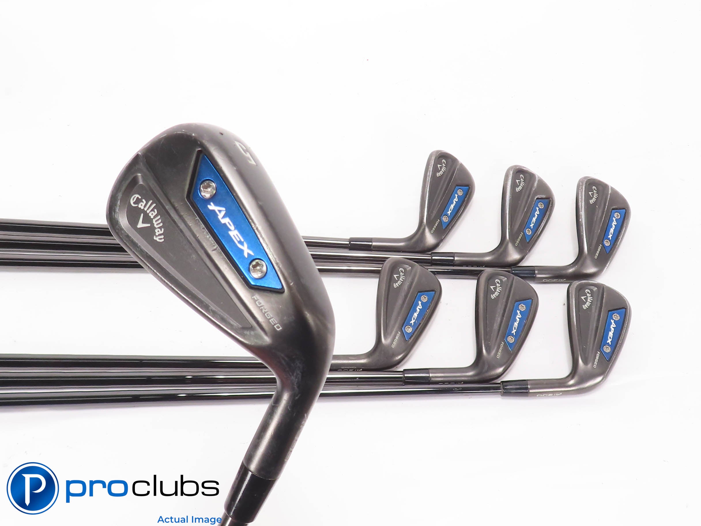 Nice Callaway APEX Ai300 Black 5-PW,AW IRON SET -KBS 120 Stiff Flex -1/2" 466057