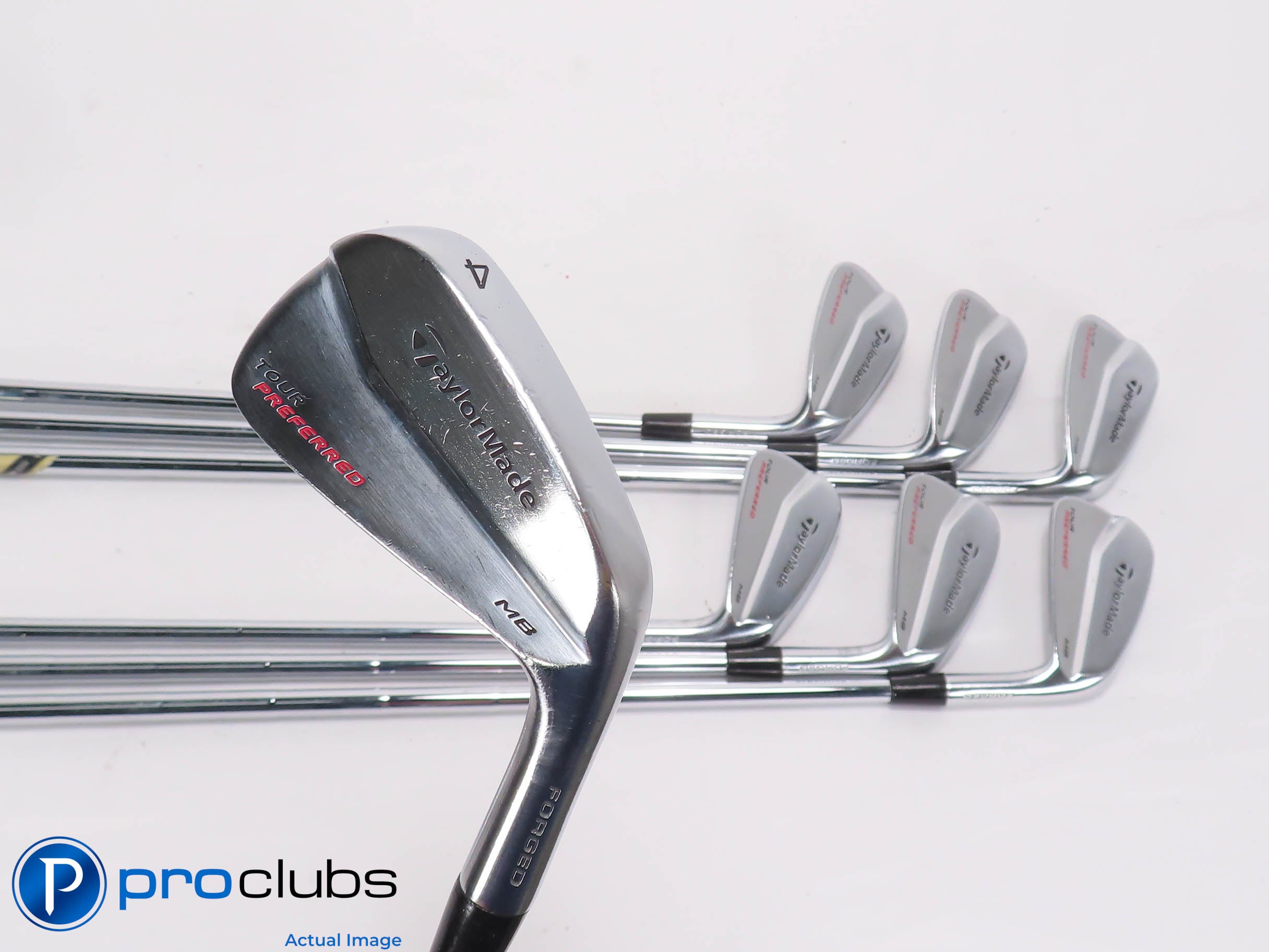 Tour Issue TaylorMade TP MB 4-PW IRON SET - DG TI X100 X-Flex Steel +1/2" 466416