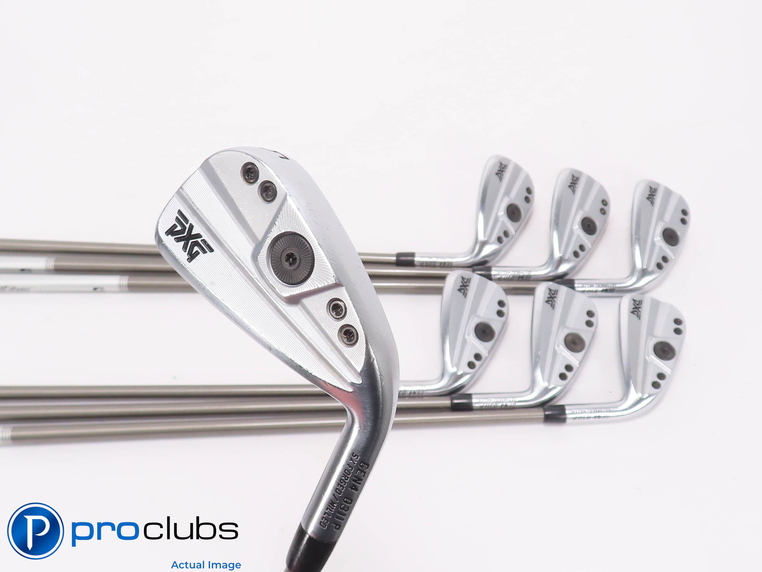 PXG 0311P Gen4 5-PW,GW IRON SET Steelfiber 70 Regular Flex Graphite +1/2" 465088