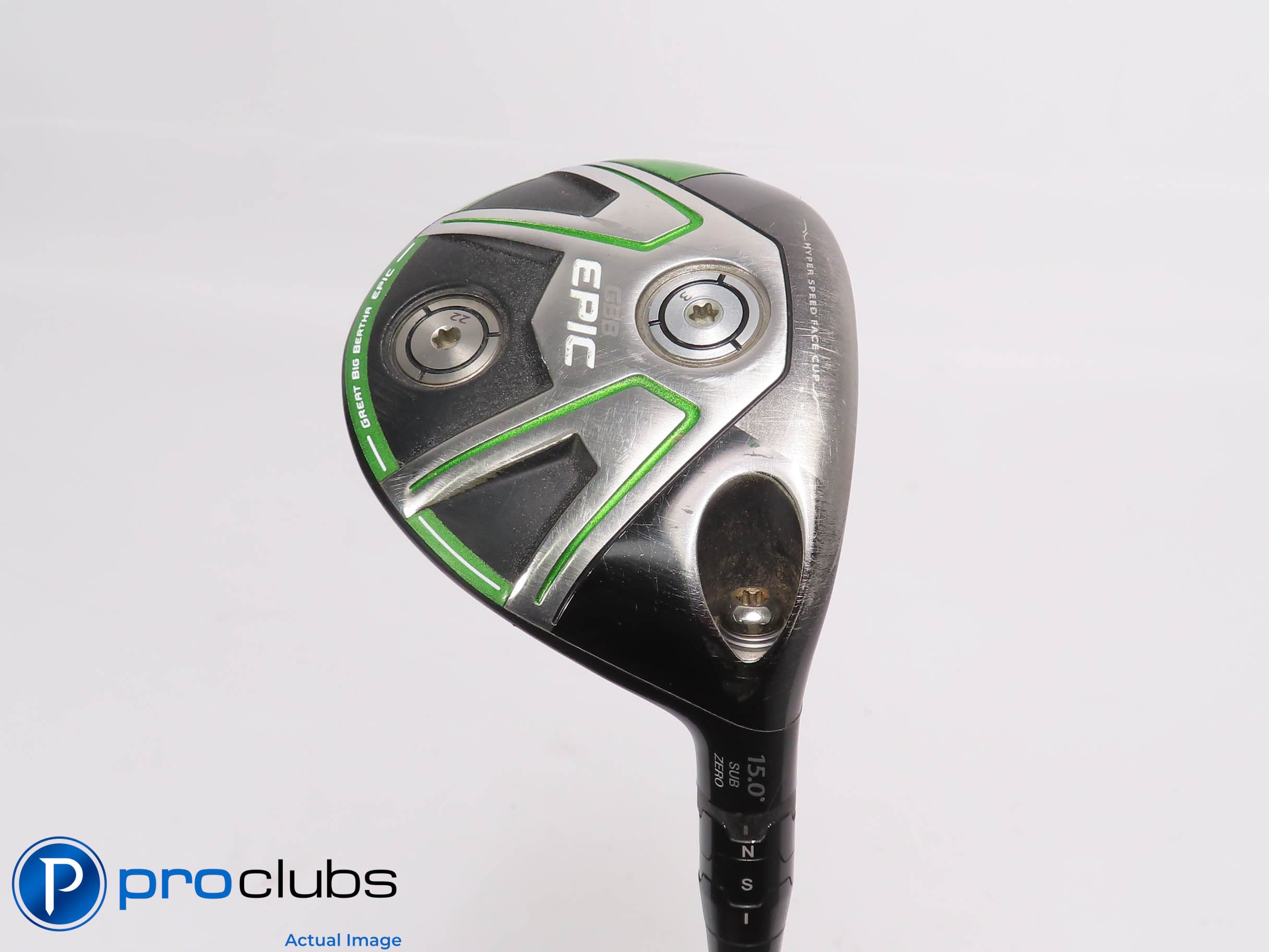 Callaway Epic GBB SUB ZERO 15* 3 Wood - HZRDUS 65g 6.0 Stiff Flex - 466762