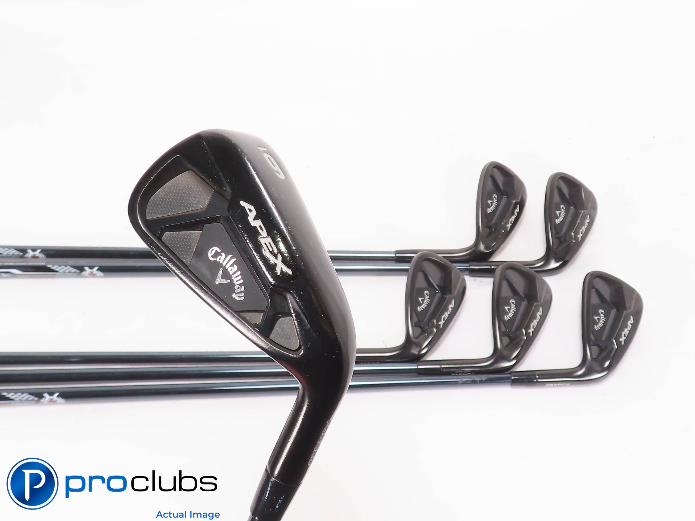 Nice Callaway '21 APEX Black 6-PW,AW IRON SET Regular Flex Graphite +1/2" 465091