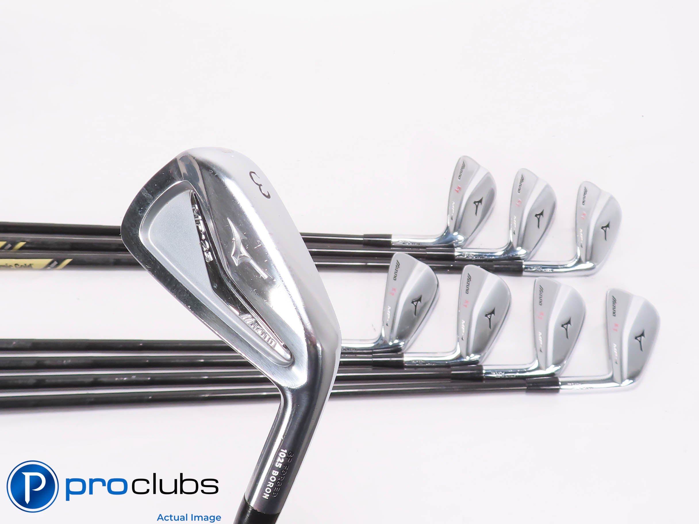 Nice Mizuno MP-25/MP-4 3-PW Combo IRON SET -DG TI X100 X-Flex Steel +1/2" 466290