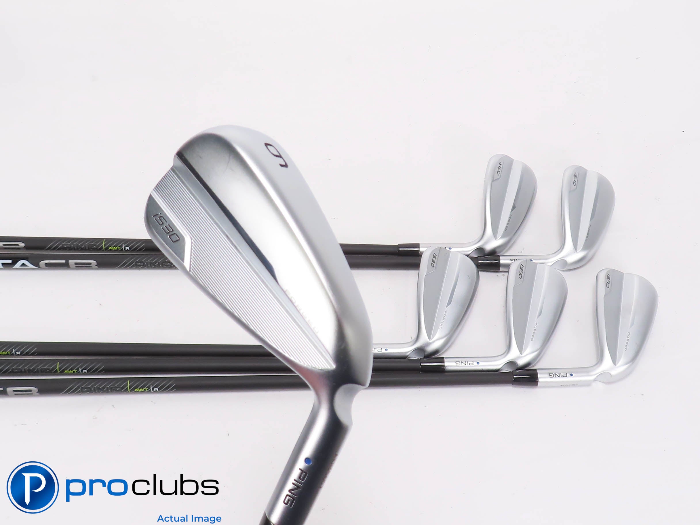 Mint Ping i530 6-PW,UW IRON SET Blue Dot Ping Regular Flex Graphite +3/4" 465779