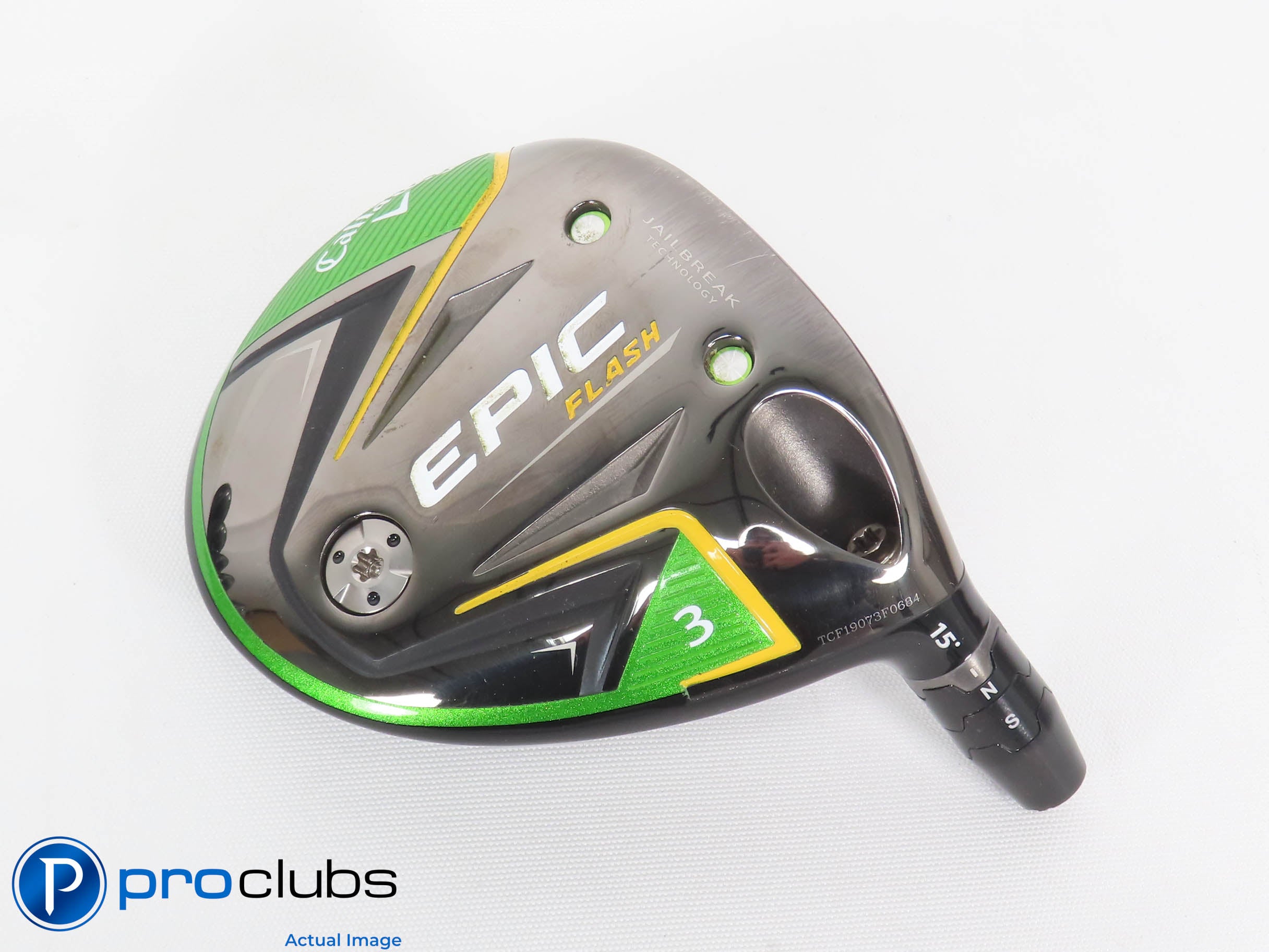 Excellent! Tour Issue Callaway Epic Flash 15* 3 Wood - Head w/ Adapter - 466657