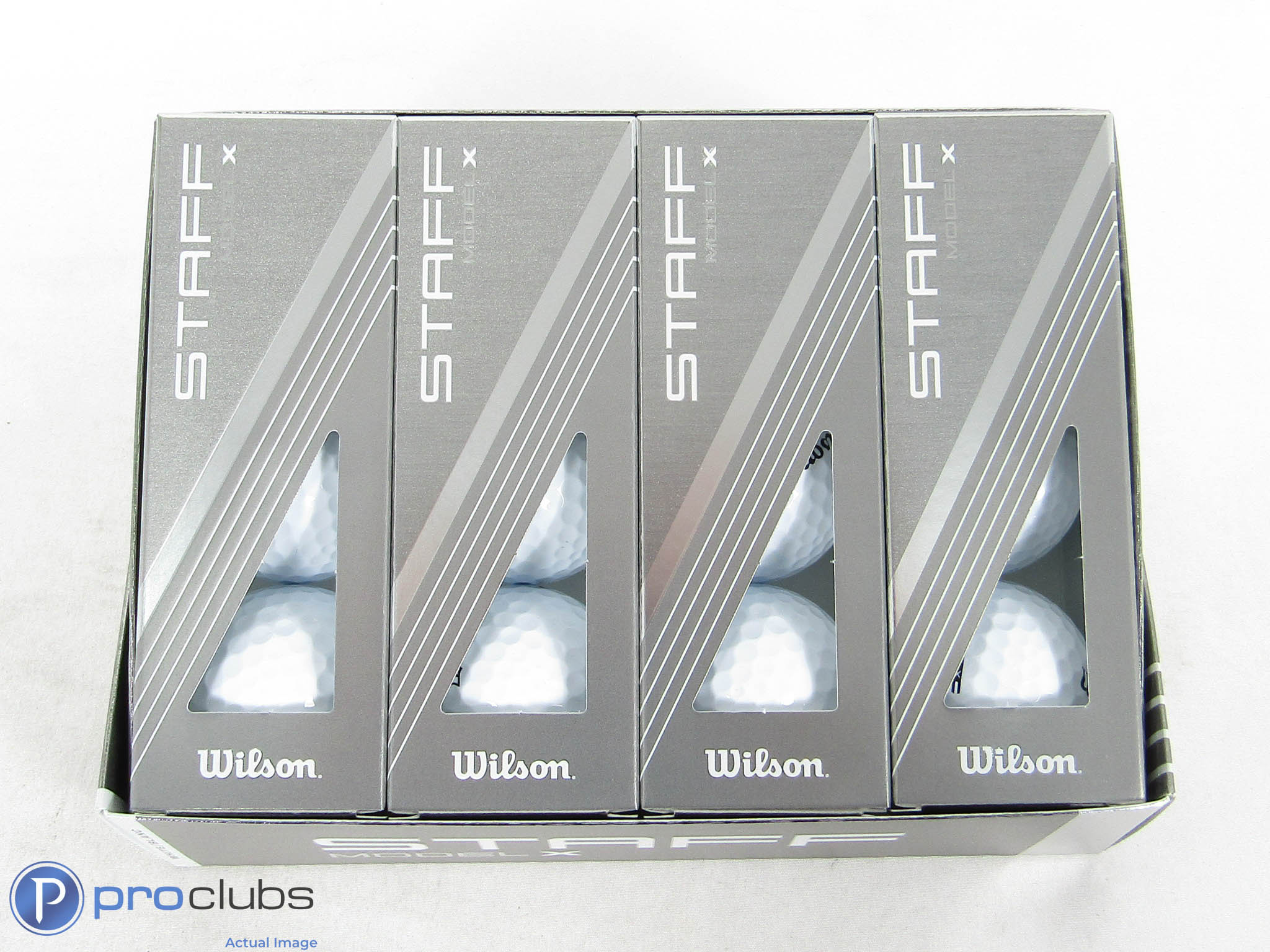 New! 1 Dozen Wilson Staff Model X White Golf Balls - 465009