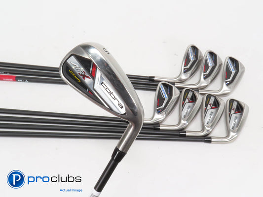 Nice Cobra AIR-X/AEROJET 5-PW,GW,SW Combo IRON SET - KBS 65 Senior Flex Graphite