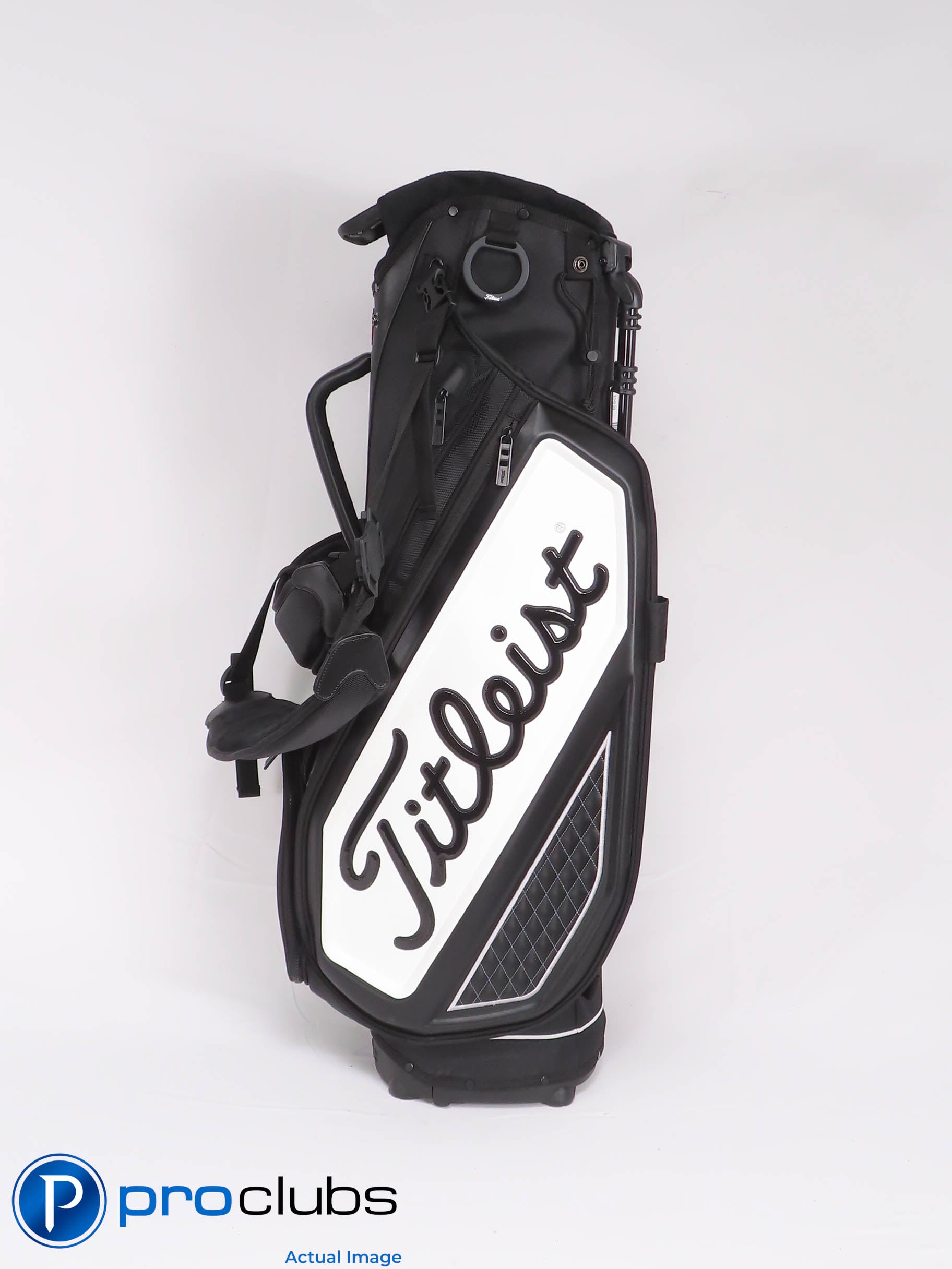 Nice Titleist Premium Carry / Stand Golf Bag - Black/White 457195