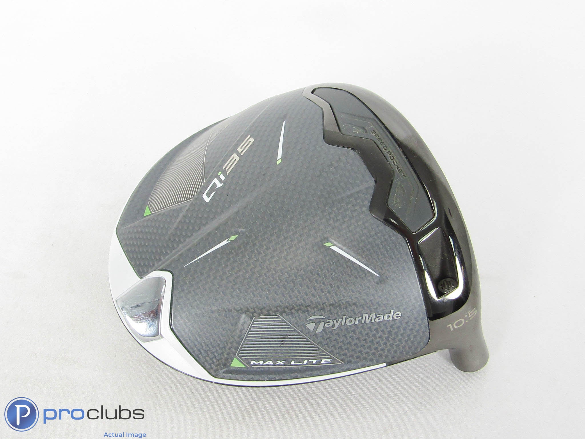 Excellent! TaylorMade Qi35 MAX LITE 10.5* Driver - Head Only w/Headcover- 457602